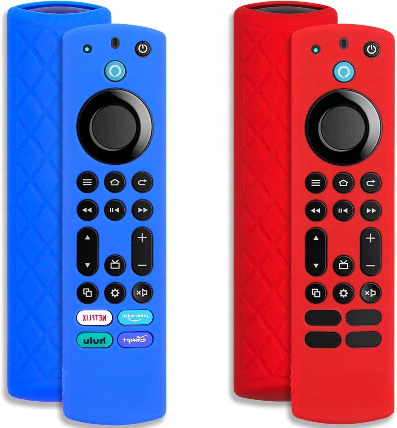 SILICONE CASE FOR REMOTE CONTROL FIRE TV STICK 4K MAX 2PCS RED BLUE