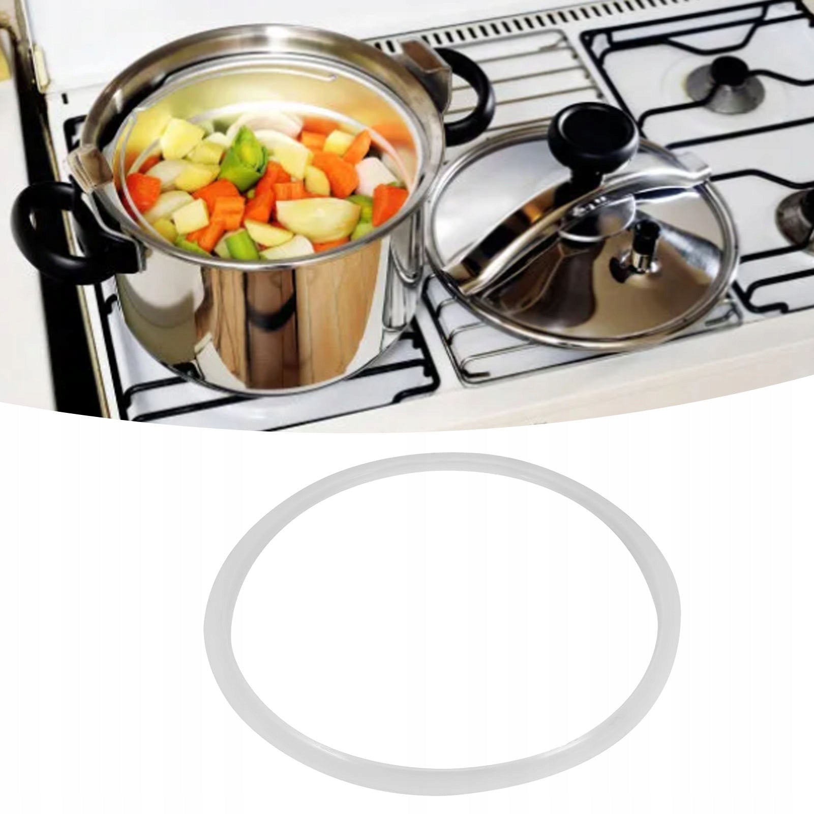 SILICONE GASKET FOR PRESSURE COOKER INNER DIAMETER 24 CM Packaging status original