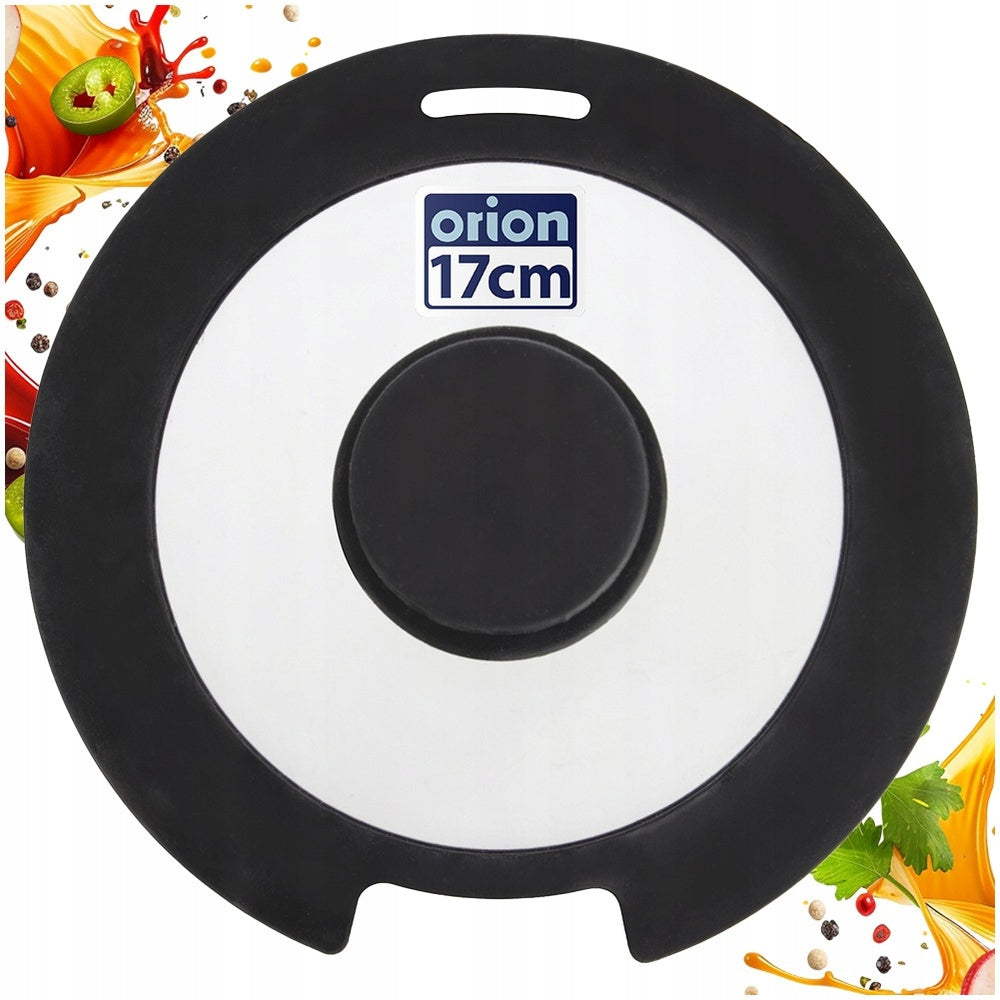 SILICONE GLASS lid for pot pots pans universal 16 / 17cm
