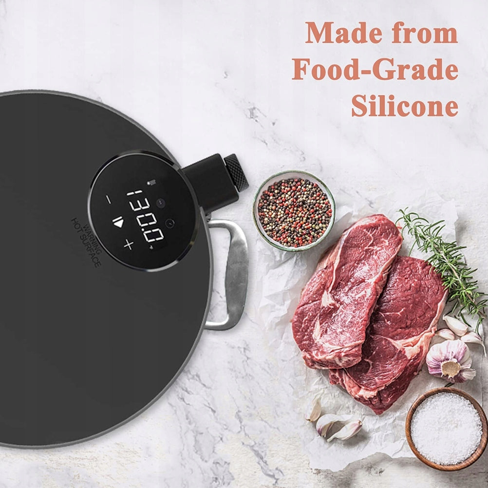 SILICONE LID FOR SOUS VIDE CONTAINER COOKING POT Packaging status original