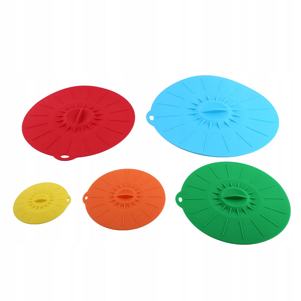 SILICONE LID UNIVERSAL DIFFERENT SIZES FOOD COVER SET