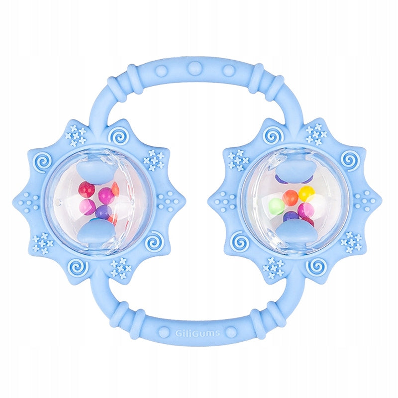 SILICONE RATTLE SUNFLOWERS BLUE GILIGUMS 30057 Brand GiliGums