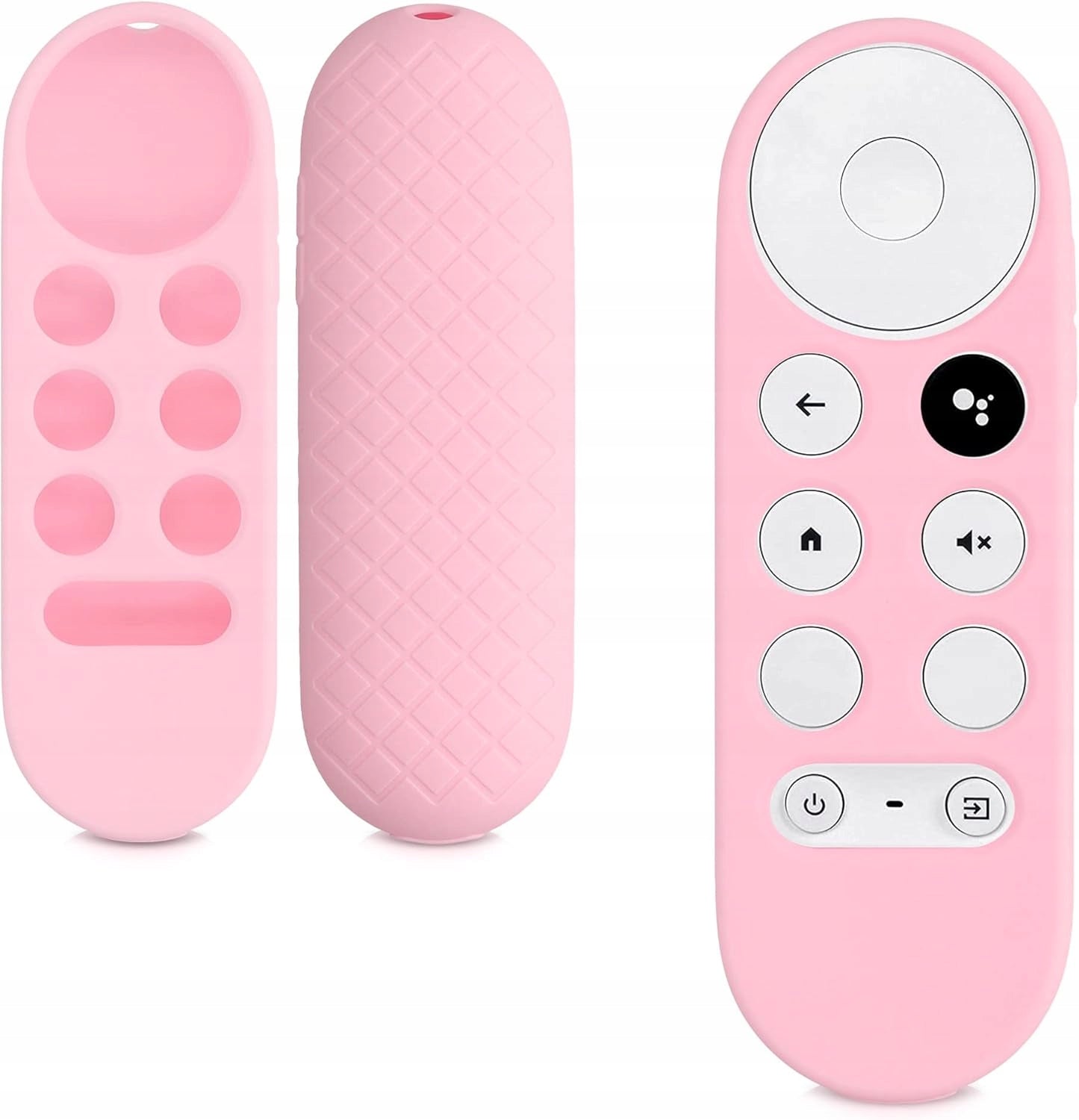 SILICONE REMOTE CONTROL CASE FOR STREAMING DEVICE 2020 PINK Model Google Chromecast 2020 4K / Chromecast 2022 HD