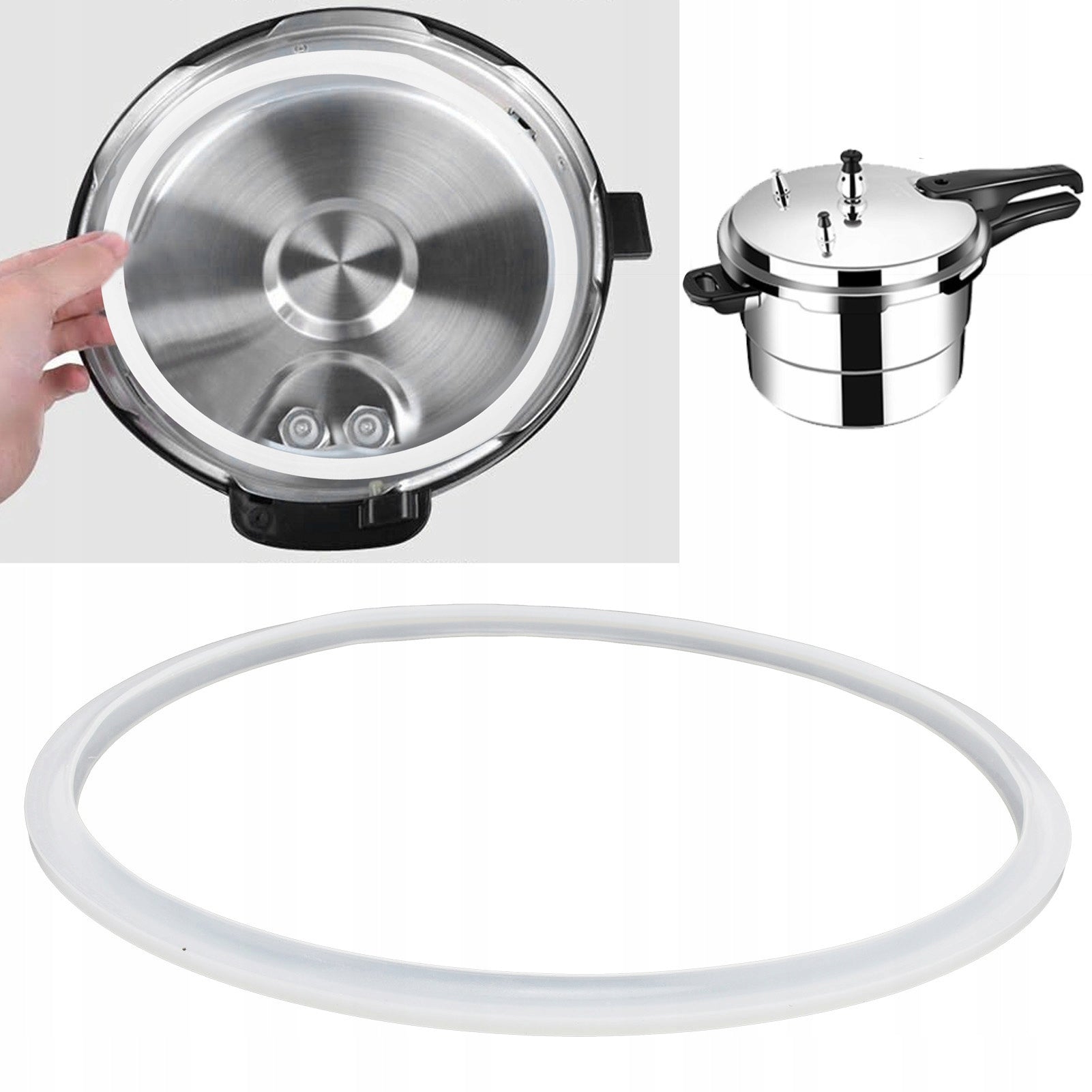 SILICONE SEAL FOR PRESSURE COOKER WITH AN INNER DIAMETER OF 20 CM Packaging status original