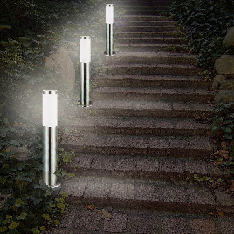SILVER GARDEN LAMP 48cm WITH SOCKET Brand Monzana