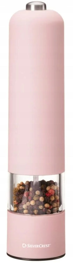 SILVERCREST GRINDER FOR PEPPER SALT HERBS PINK ELECTRIC + 4X BATTERIES