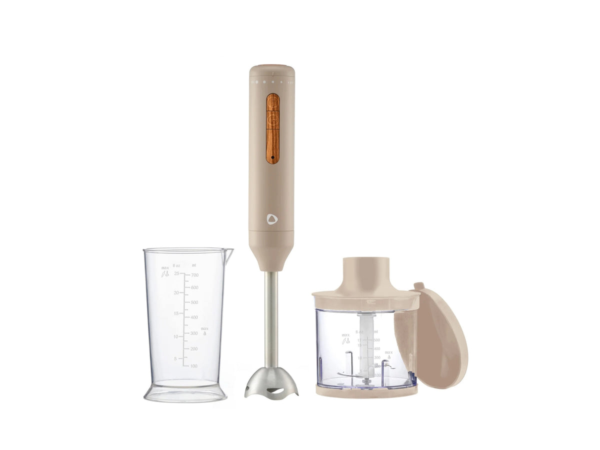 SILVERCREST Hand Blender with Shredder, 600 W (Beige)