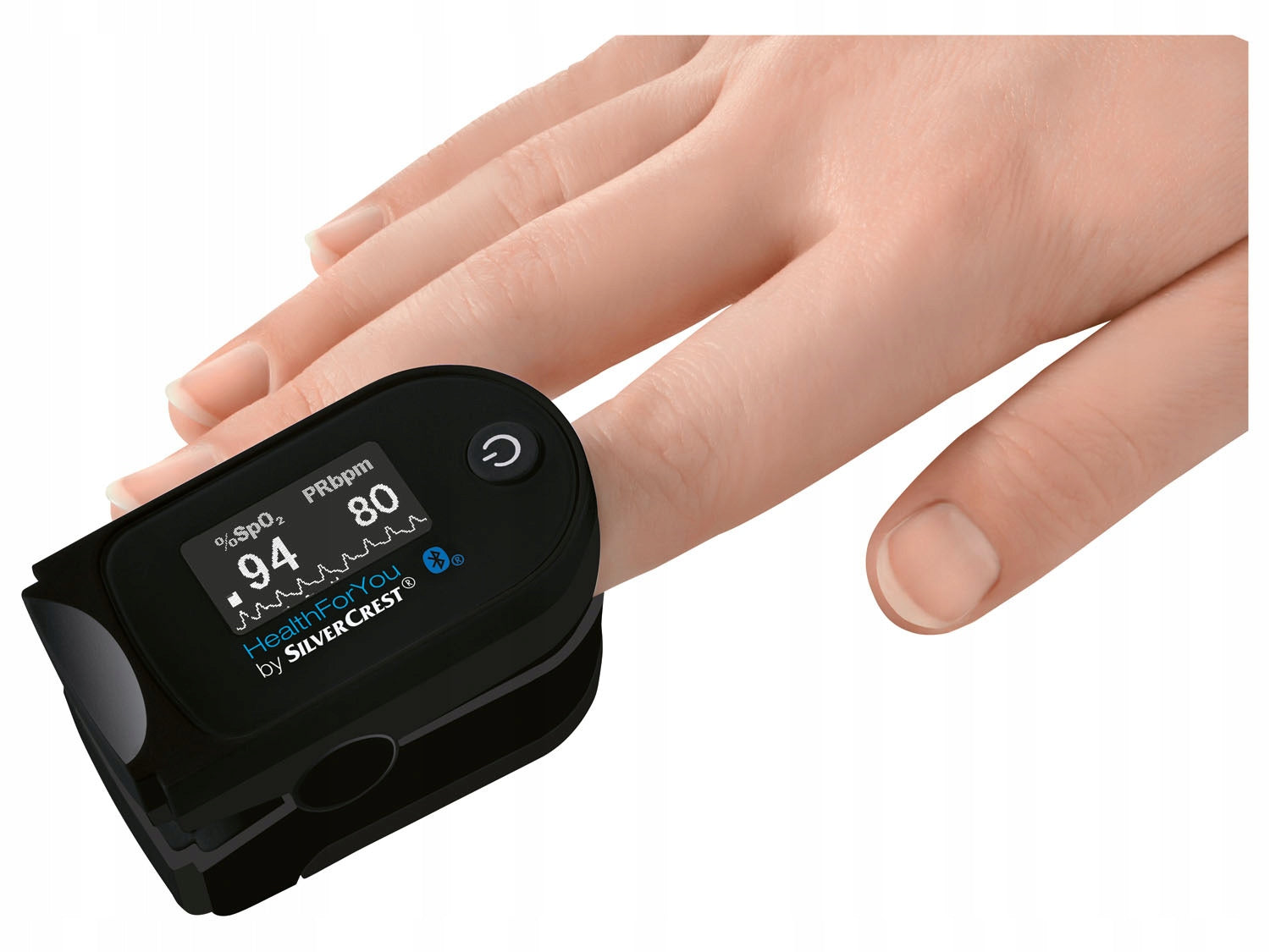 SILVERCREST SPO55 Modern Bluetooth finger pulse oximeter app