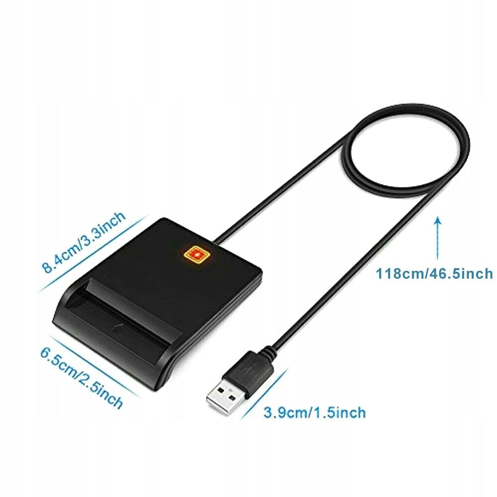 SIM Card and ID Card Reader, USB Smart Card Reader Packaging status original