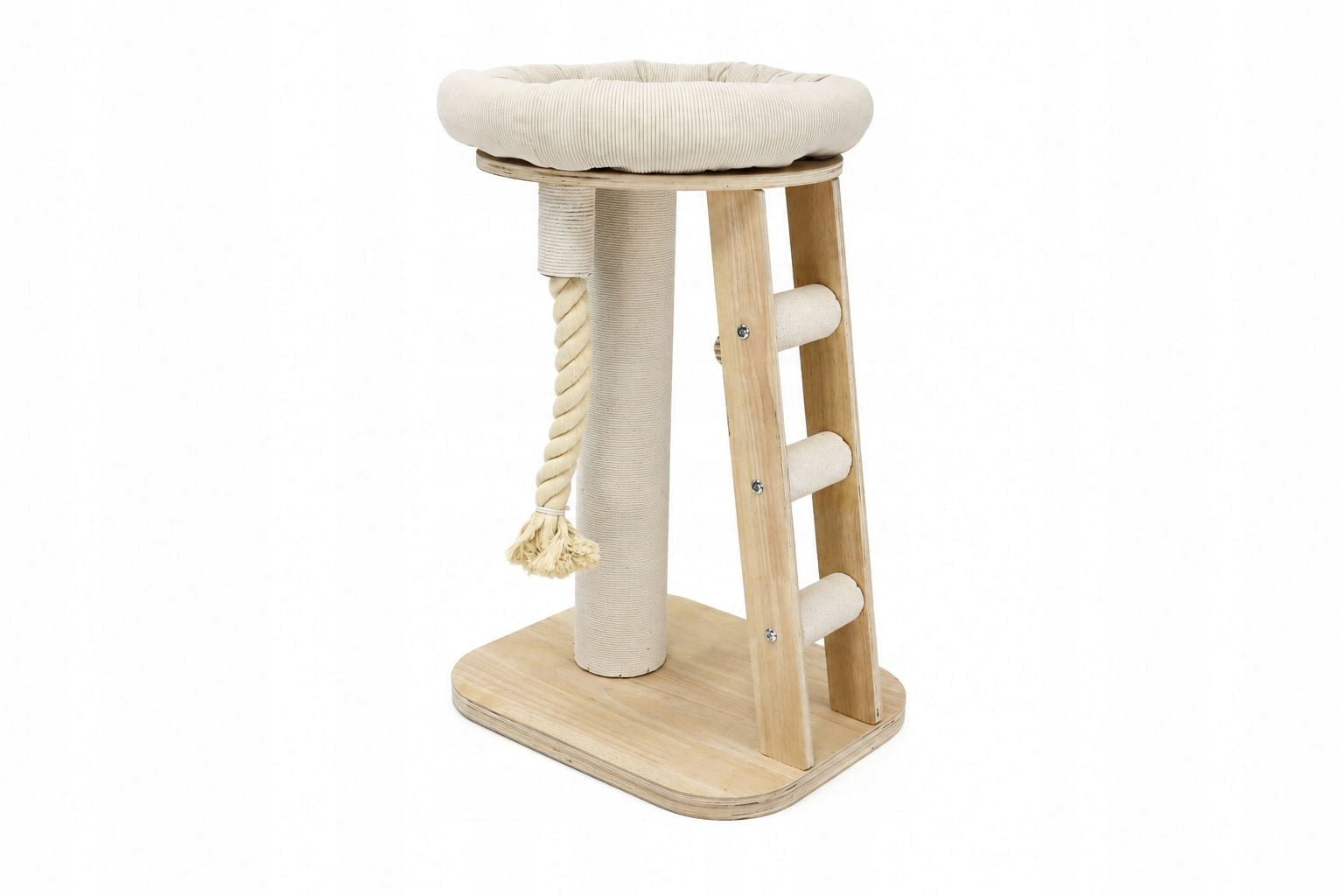SIMBA scratcher for cat with a bed on a stable wooden base Packaging status original