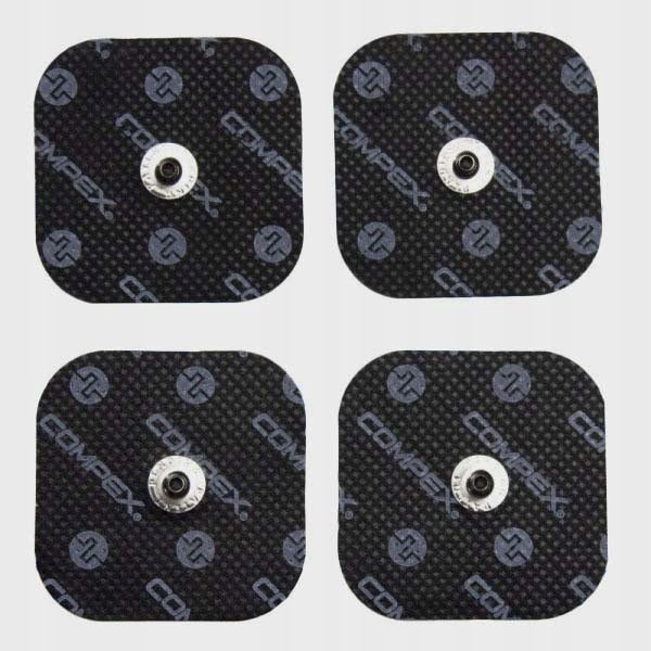 SINGLE ELECTRODES FOR ELECTROSTIMULATORS COMPEX 5X5CM 4 PIECES SET Manufacturer code 42215
