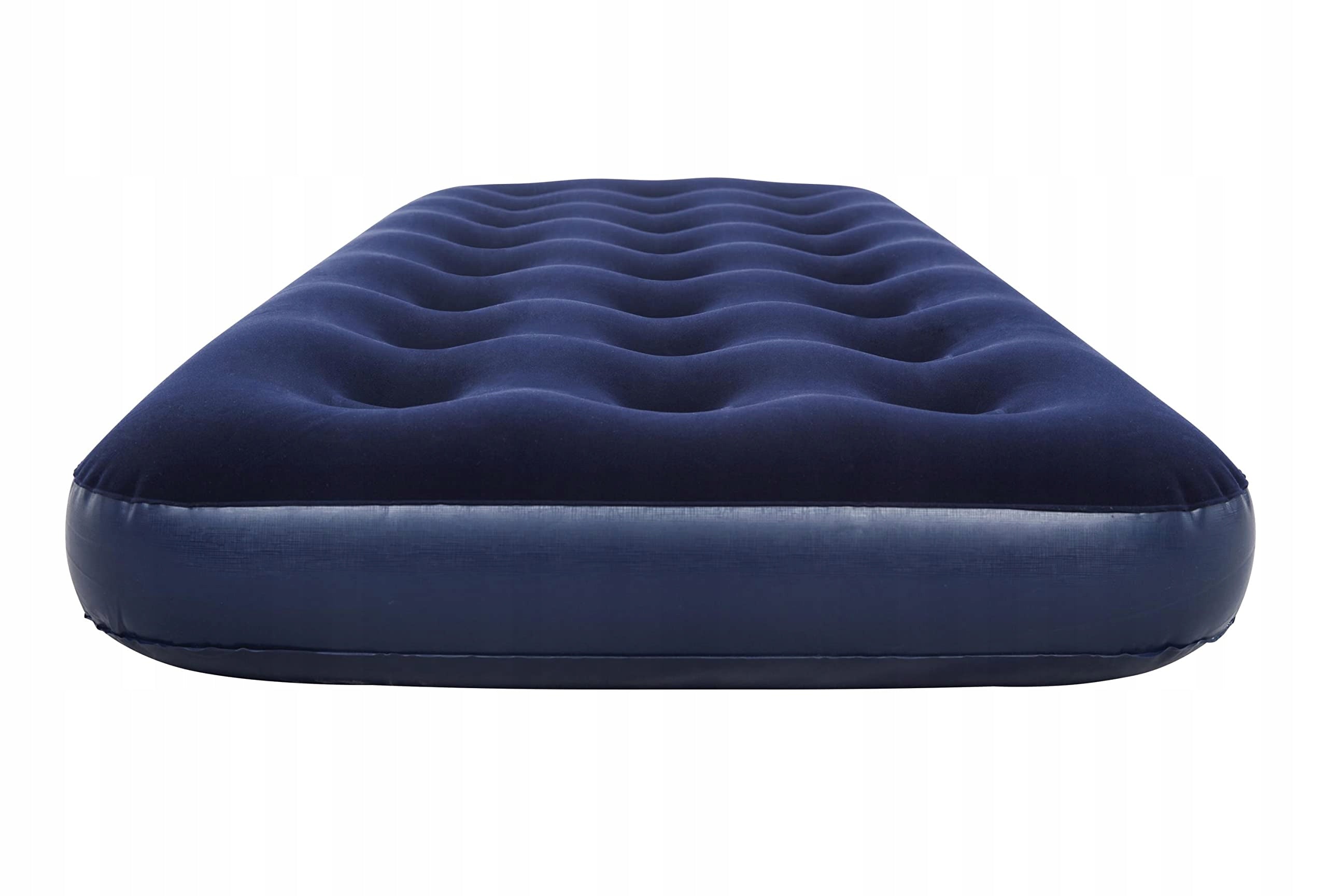 SINGLE INFLATABLE MATTRESS 100 VELOUR WITH PUMP 185X76X22 CM COMPLETE Brand 100