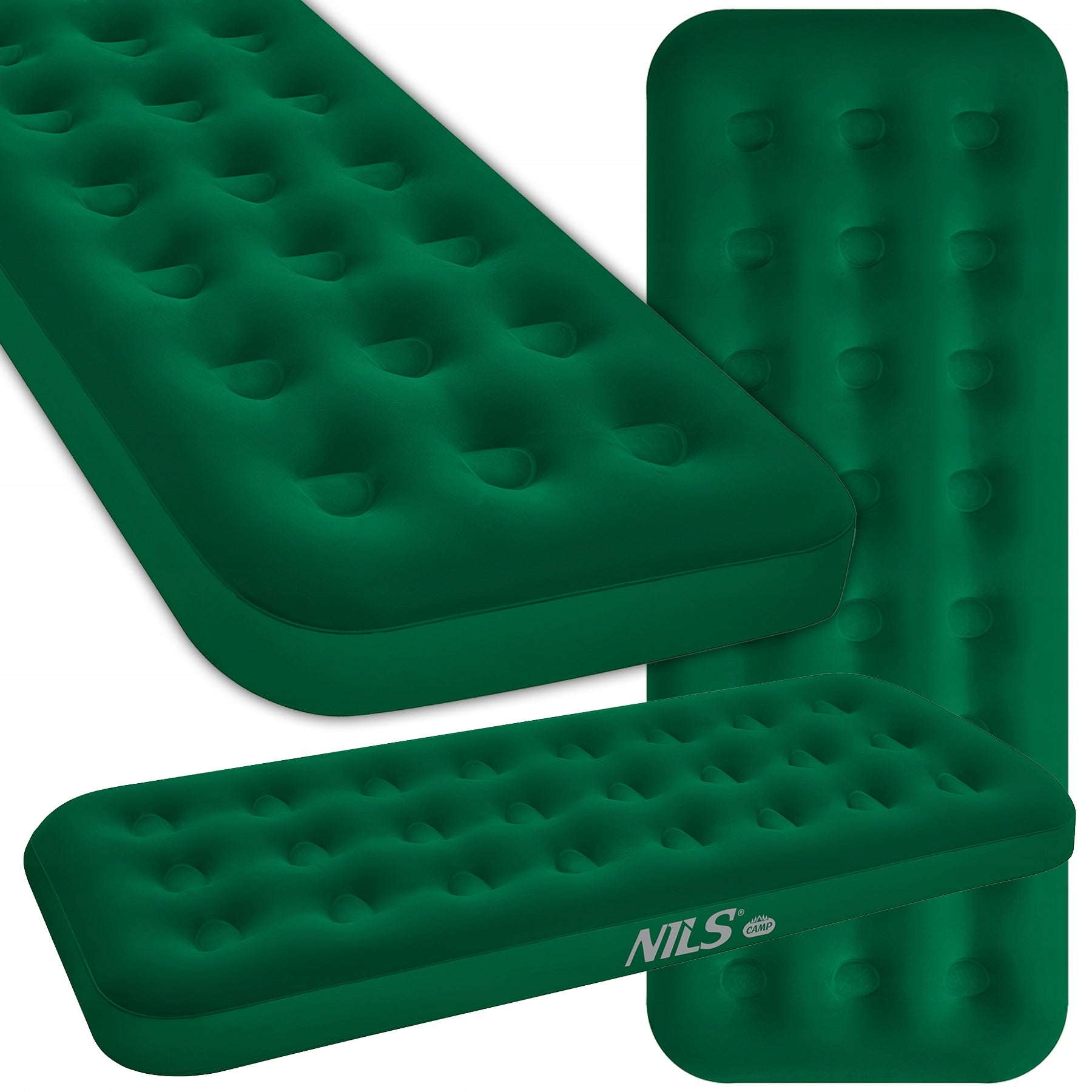 SINGLE MATTRESS VELOUR CAMPING NILS CAMP 191x73x22 cm