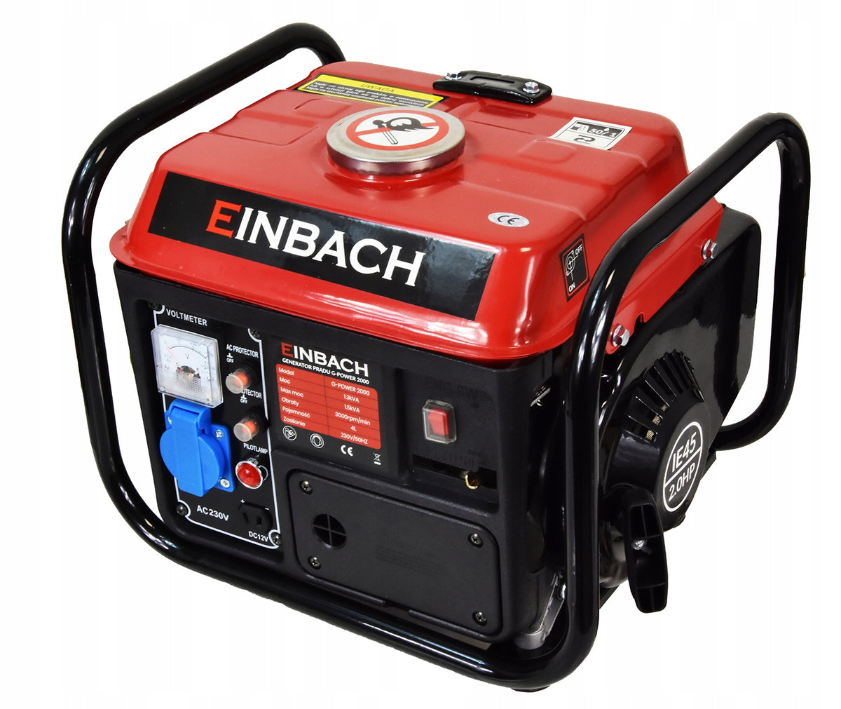 SINGLE PHASE GENERATOR MINI 2KM 12V 230V 720W G-POWER
