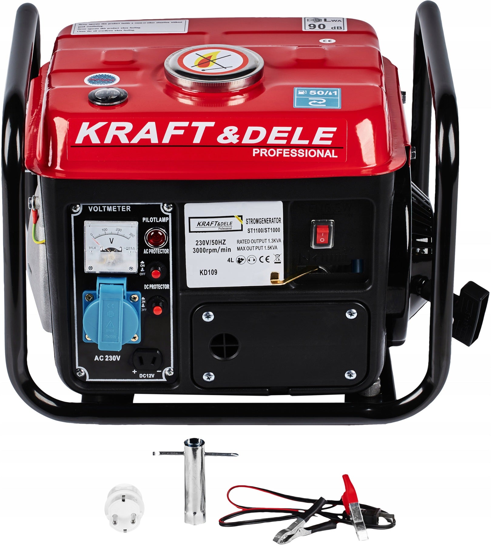 SINGLE PHASE GENERATOR SET PORTABLE 1200W KD109 Model KD109