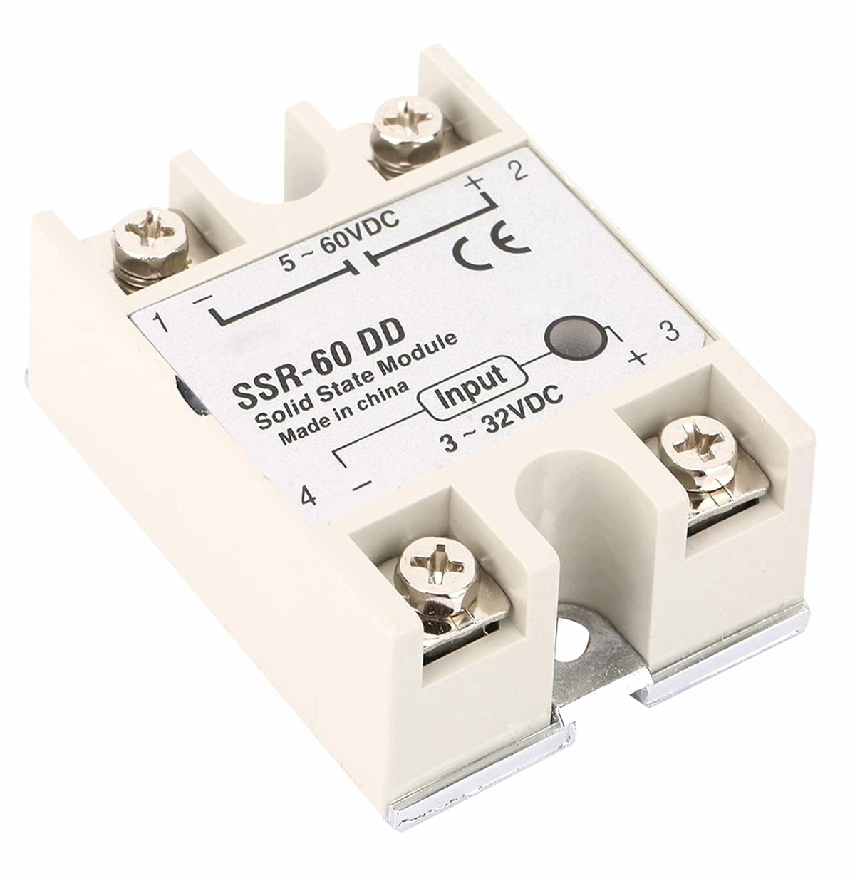 SINGLE-PHASE SOLID-STATE RELAY 60A CONTROL MODULE DC DC SSR