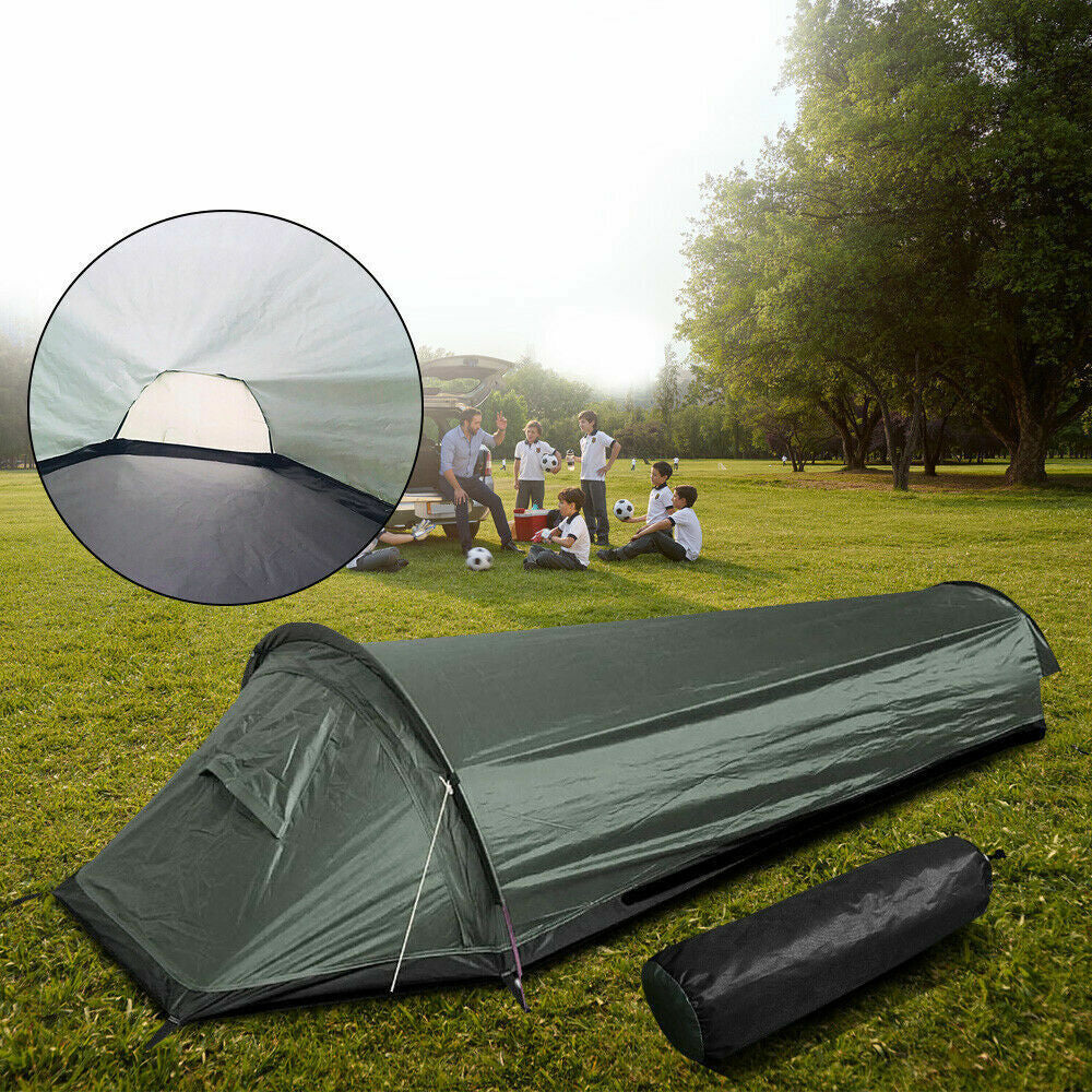 SINGLE TENT 1 PERSON OUTDOOR TREKKING tentS SLEEPING BAG Brand Bedee