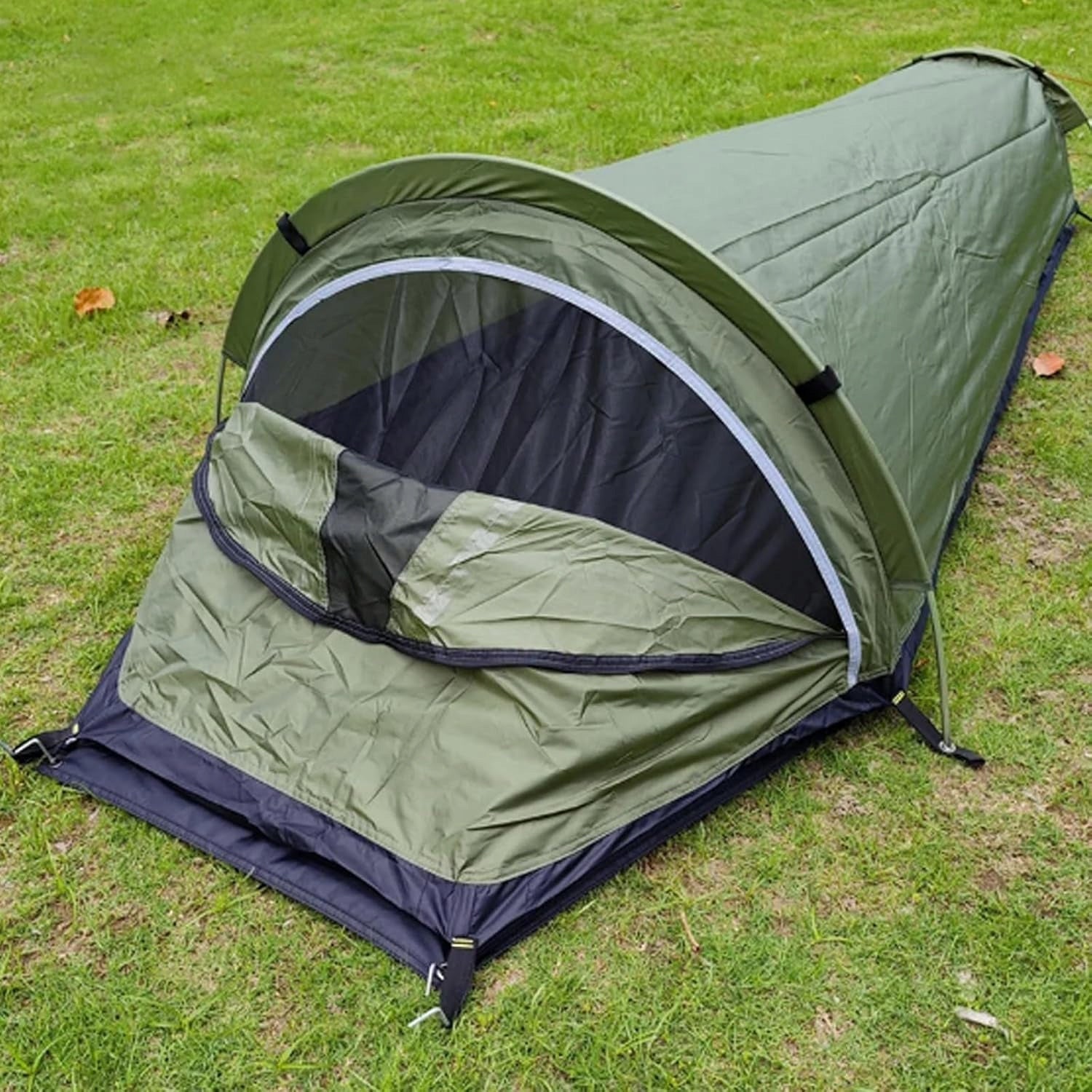 SINGLE TENT 1 PERSON OUTDOOR TREKKING tentS SLEEPING BAG Frame material aluminum
