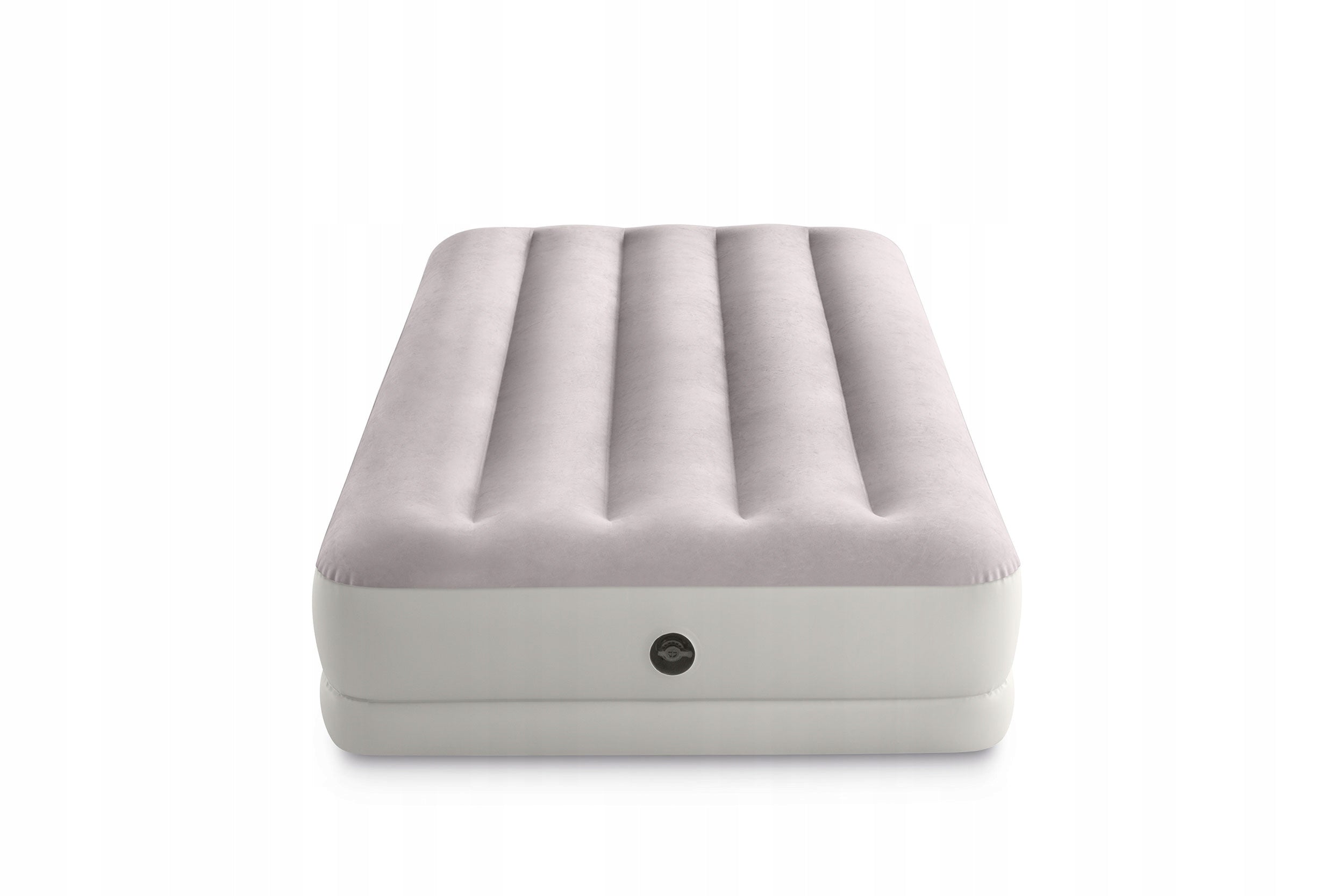 SINGLE VELOUR INFLATABLE MATTRESS WITH USB PUMP INTEX 64177 BED Color gray