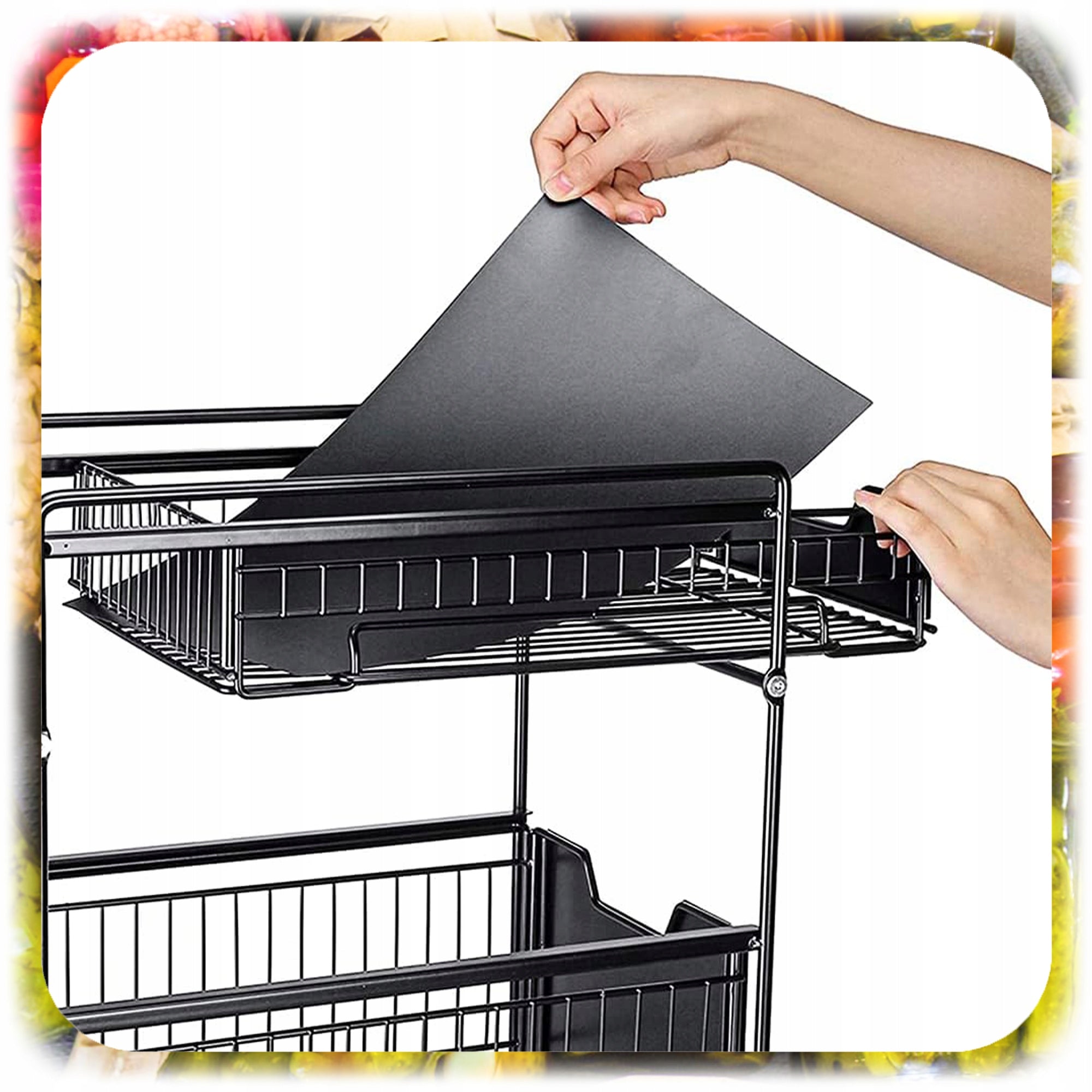 SINK RACK ORGANIZER KITCHEN BATHROOM FOLDING BASKET PULL-OUT DRAWER Manufacturer code 007401