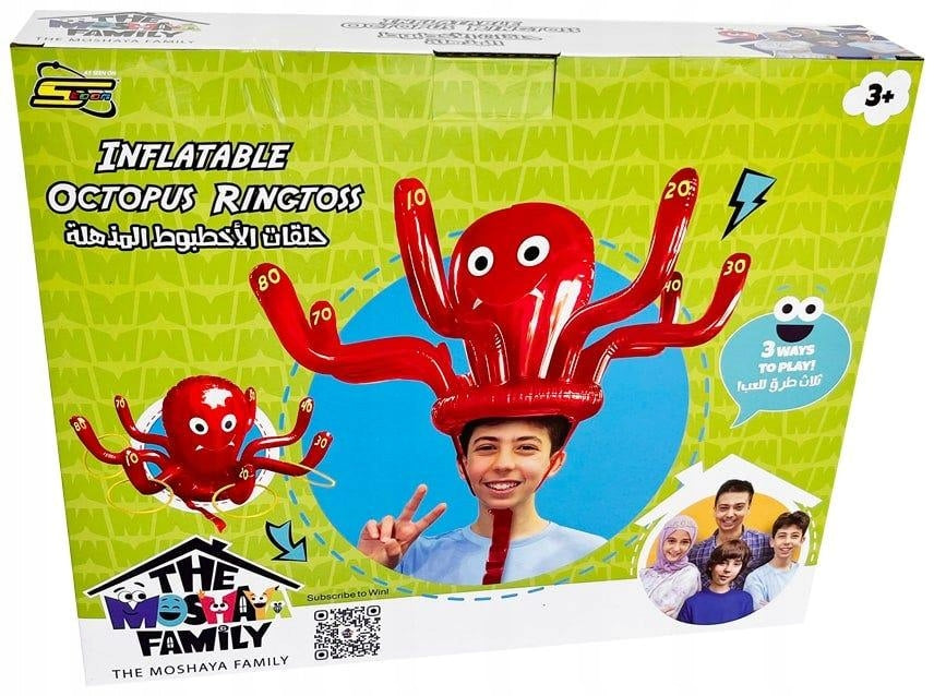 SKILL GAME Moshaya Family INFLATABLE OCTOPUS for throwing wheels