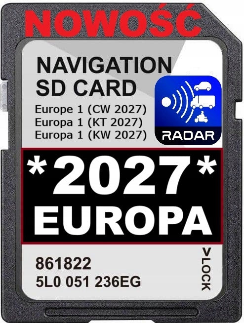 SKODA CARD MAP OF EUROPE 2027 V24 FABIA OCTAVIA SUPERB RAPID YETI KODIAQ PL