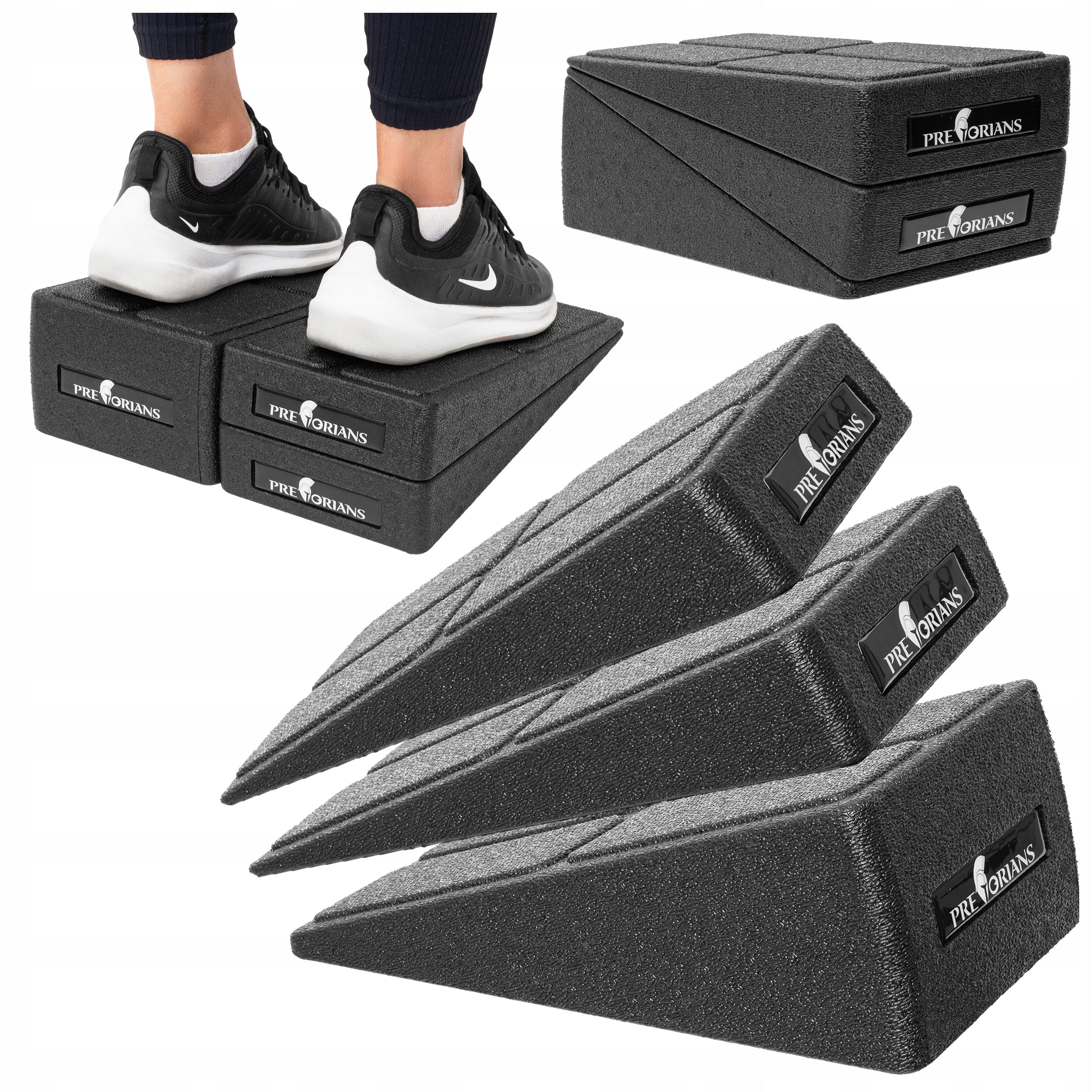 SLANT BOARD SLOPE BLOCK FOR CALF STRETCHING SQUATS 3pcs SLANT BOARD