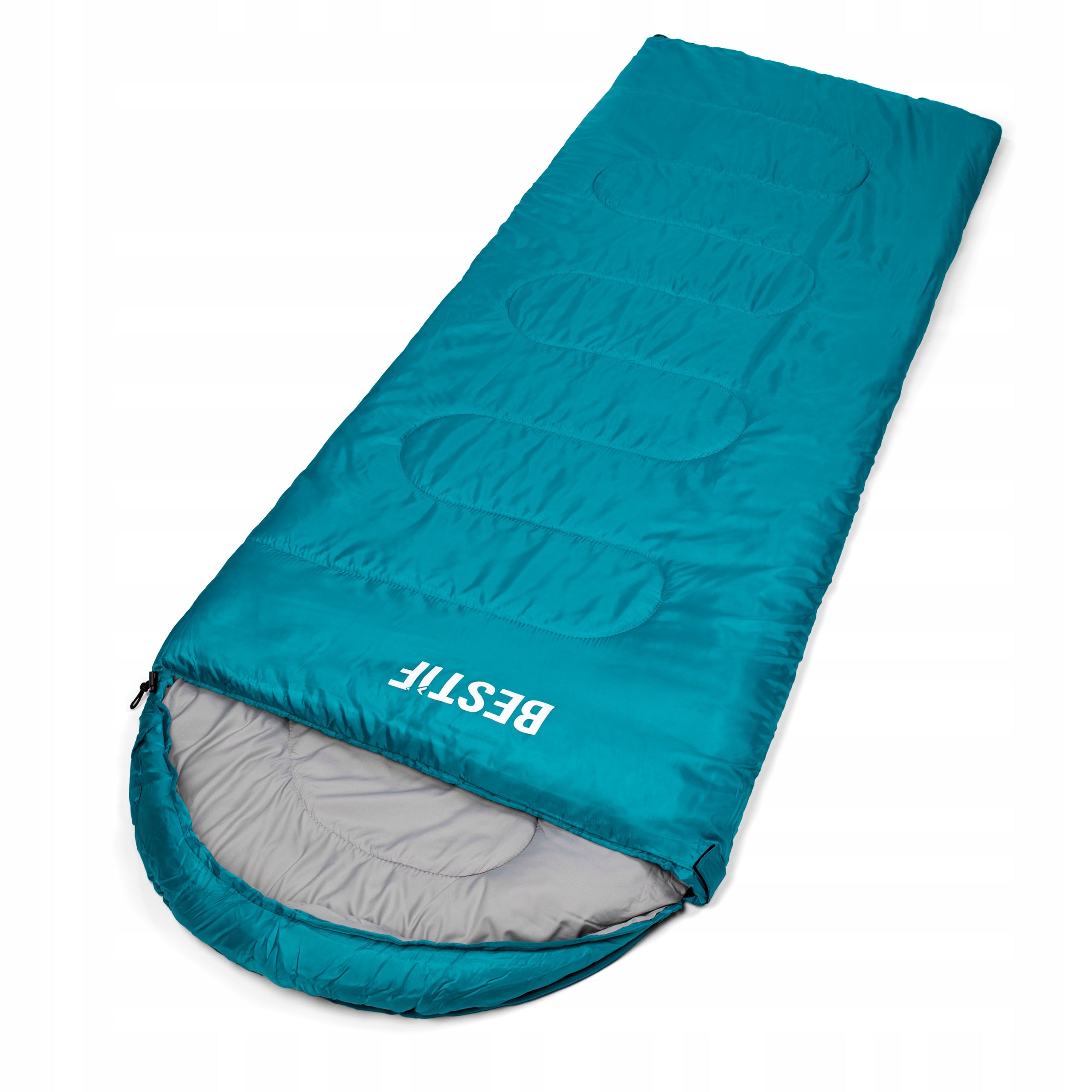 SLEEPING BAG QUILT 2in1 WITH HOOD TOURIST WARM BESTIF 210X75 CM COVER Brand Bestif