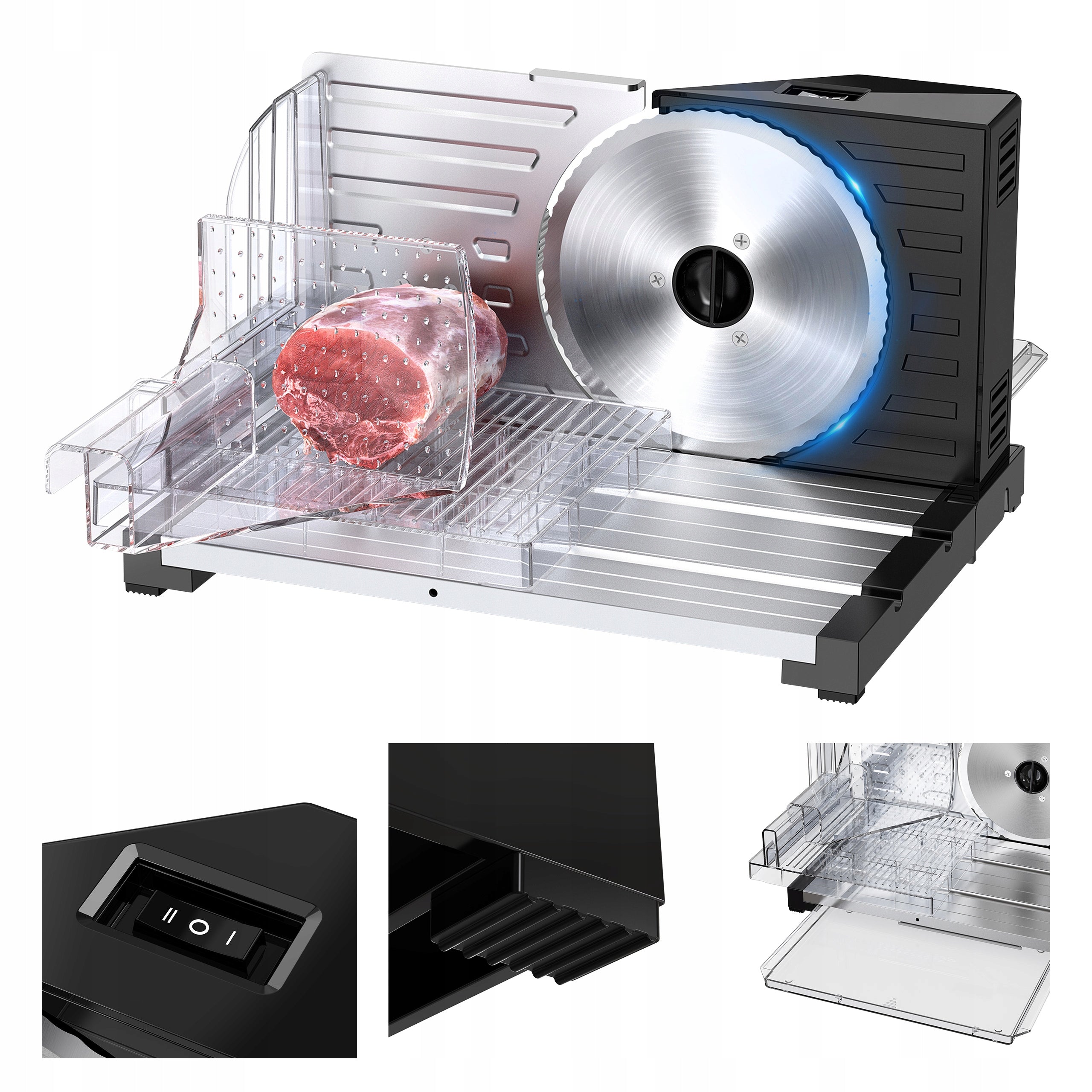 SLICER for bread cold cuts REGULATION 0-18mm TWO MODES Vertenz Snip 40 160W