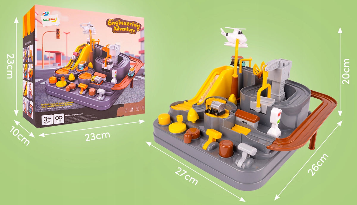 SLIDE MANUAL TRACK CAR PARKING CAR GAME FOR CHILDREN Packaging status original