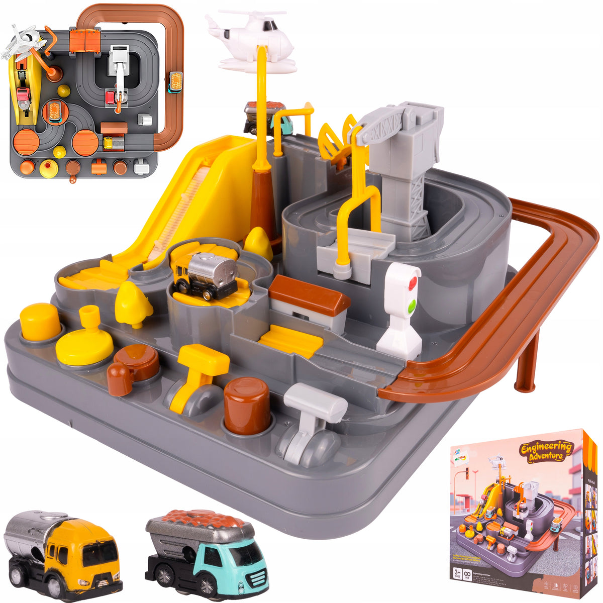 SLIDE MANUAL TRACK CAR PARKING CAR GAME FOR CHILDREN