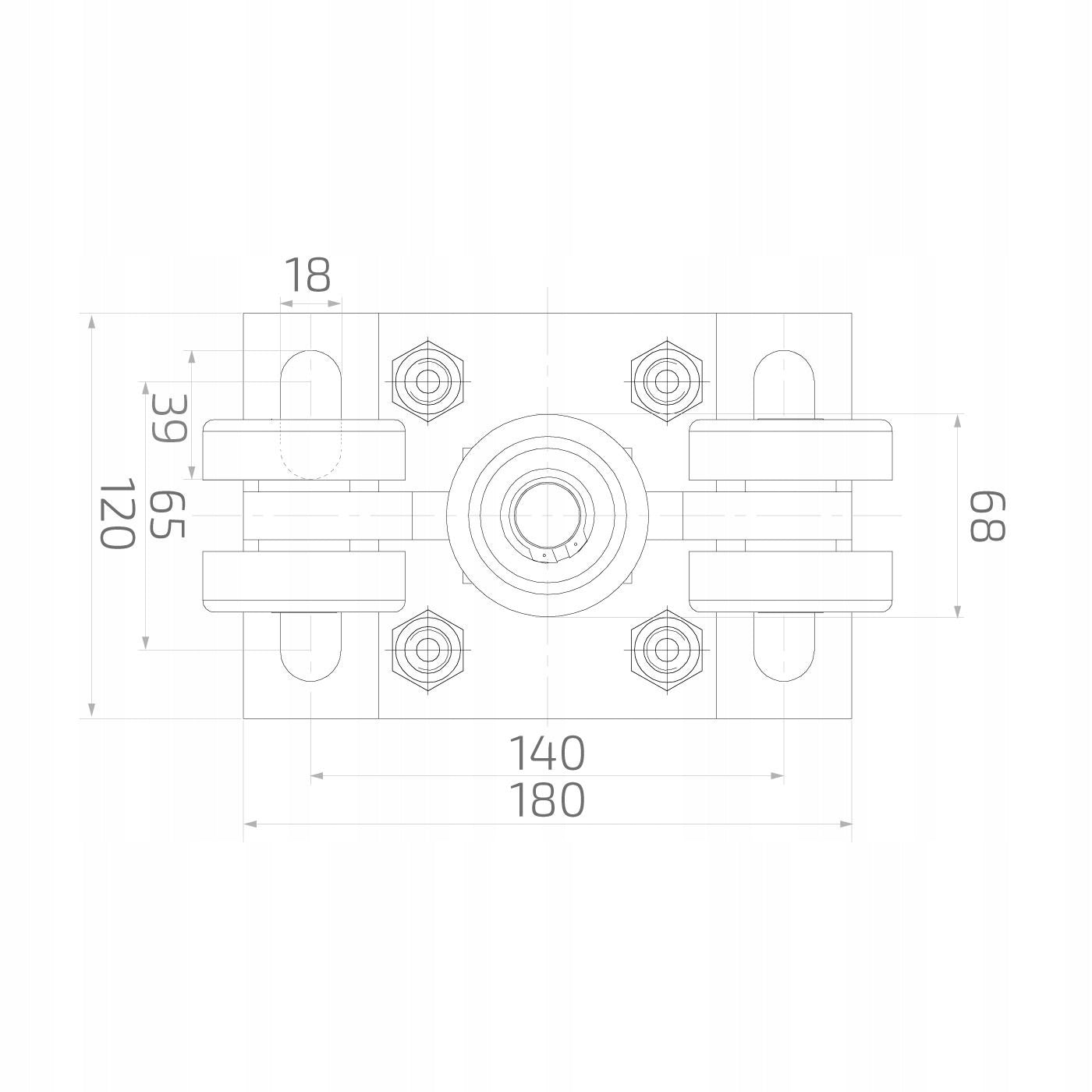 SLIDING GATE ROLLER TROLLEYS 80x80 750KG SET OF 5 ROLLERS FOR RAIL 80 Packaging status original