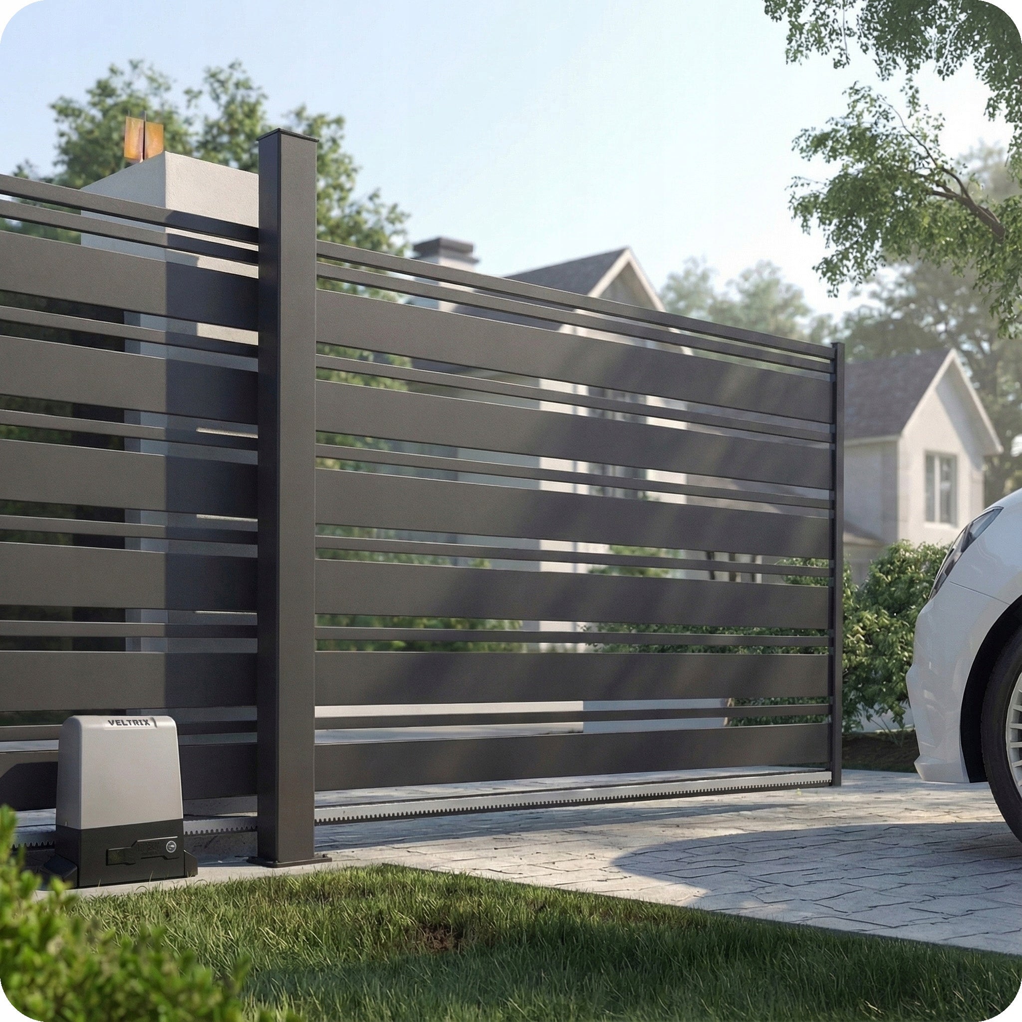 SLIDING gate drive SET 800kg + 4 remote controls + LED lamp + WIFI Packaging status original