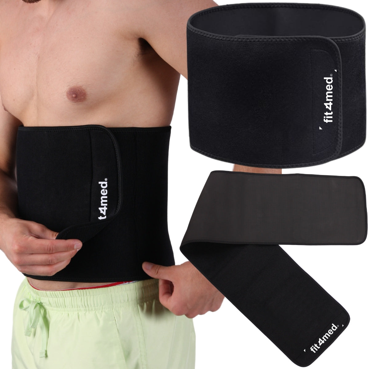 SLIMMING BELT SLIMMING NEOPRENE 150cm STIFFENS ABDOMINAL MUSCLES Manufacturer code FIT068