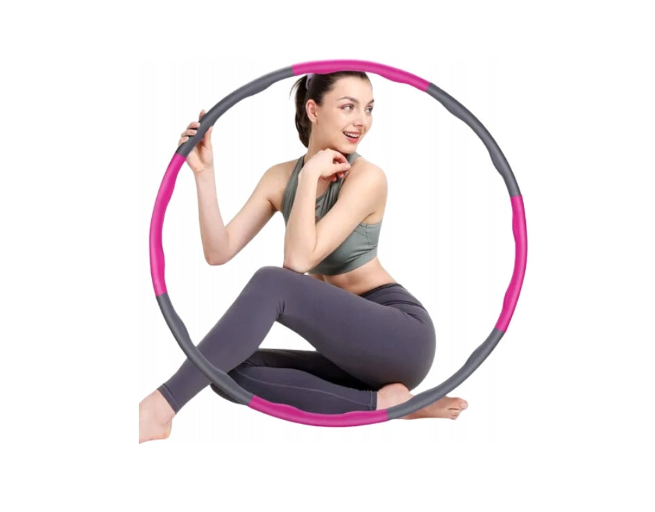SLIMMING HULA HOOP WITH FOAM WHEEL MASSAGER