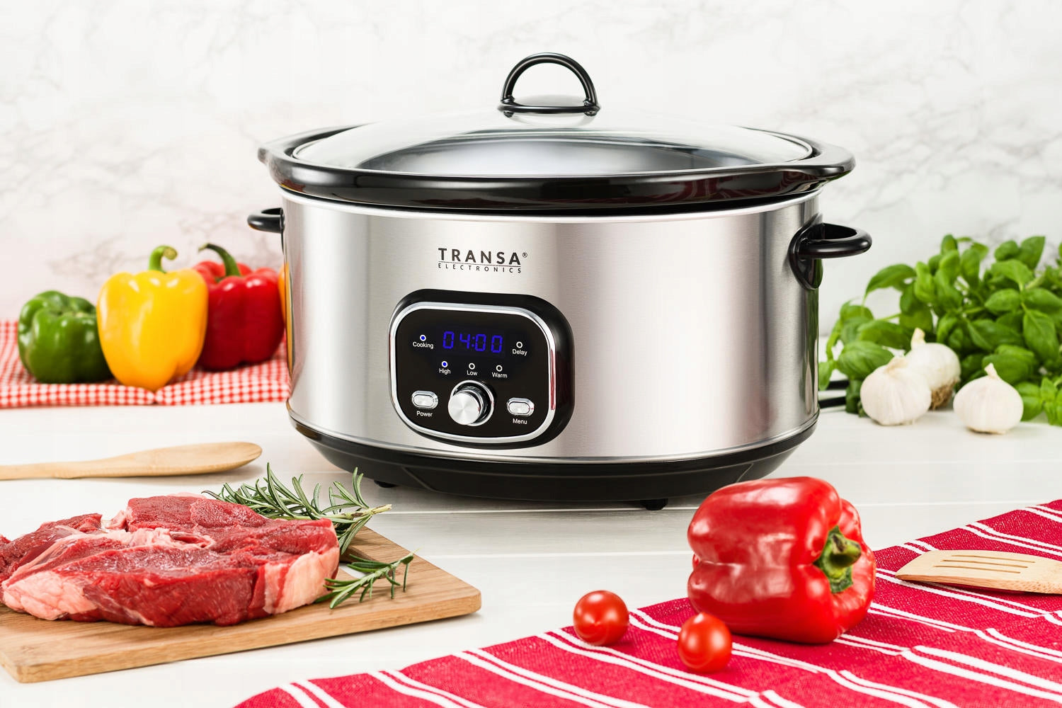 SLOW COOKER Ceramic pot with SlowCooker TRANSA 6,5L 320W Manufacturer code TE-171