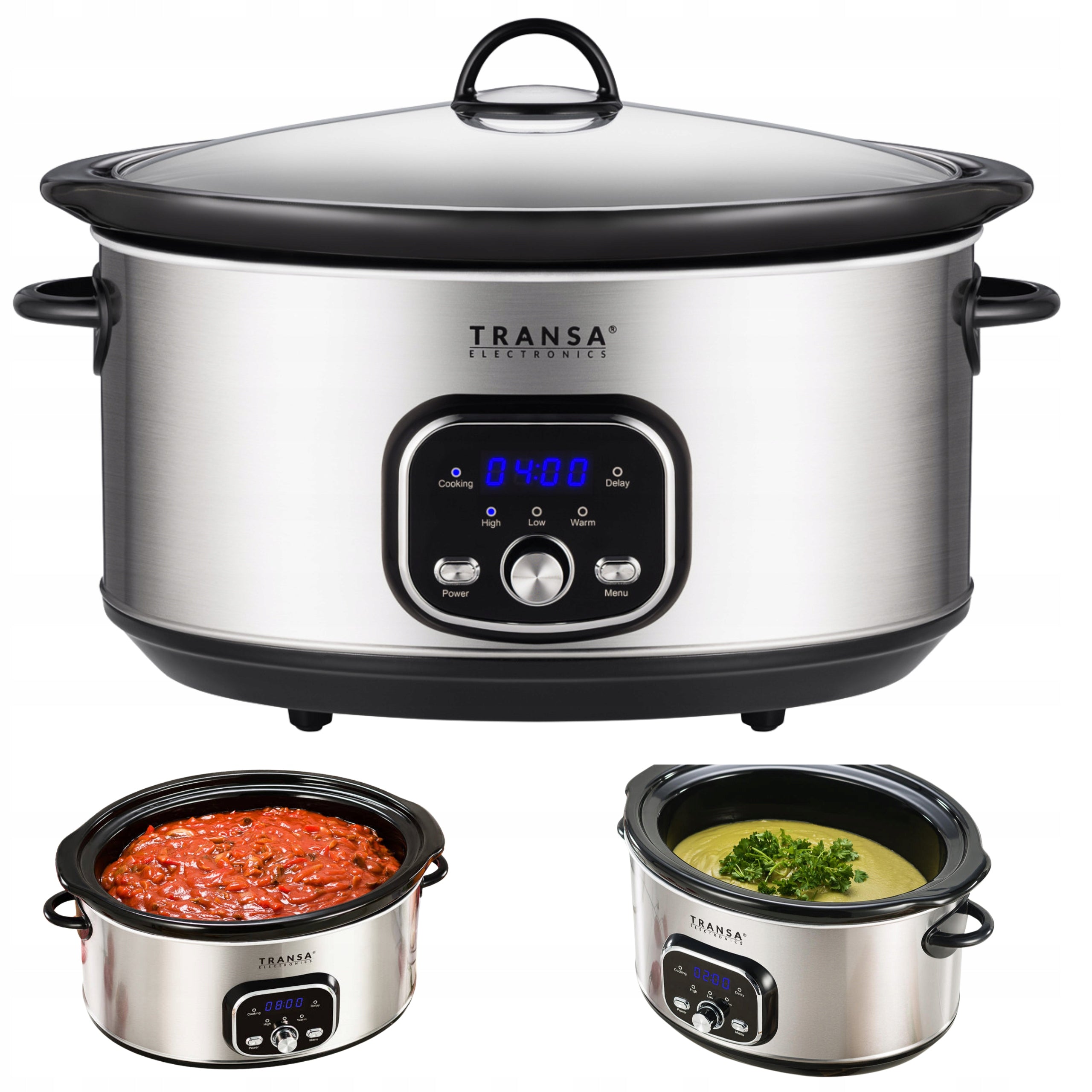 SLOW COOKER Ceramic pot with SlowCooker TRANSA 6,5L 320W