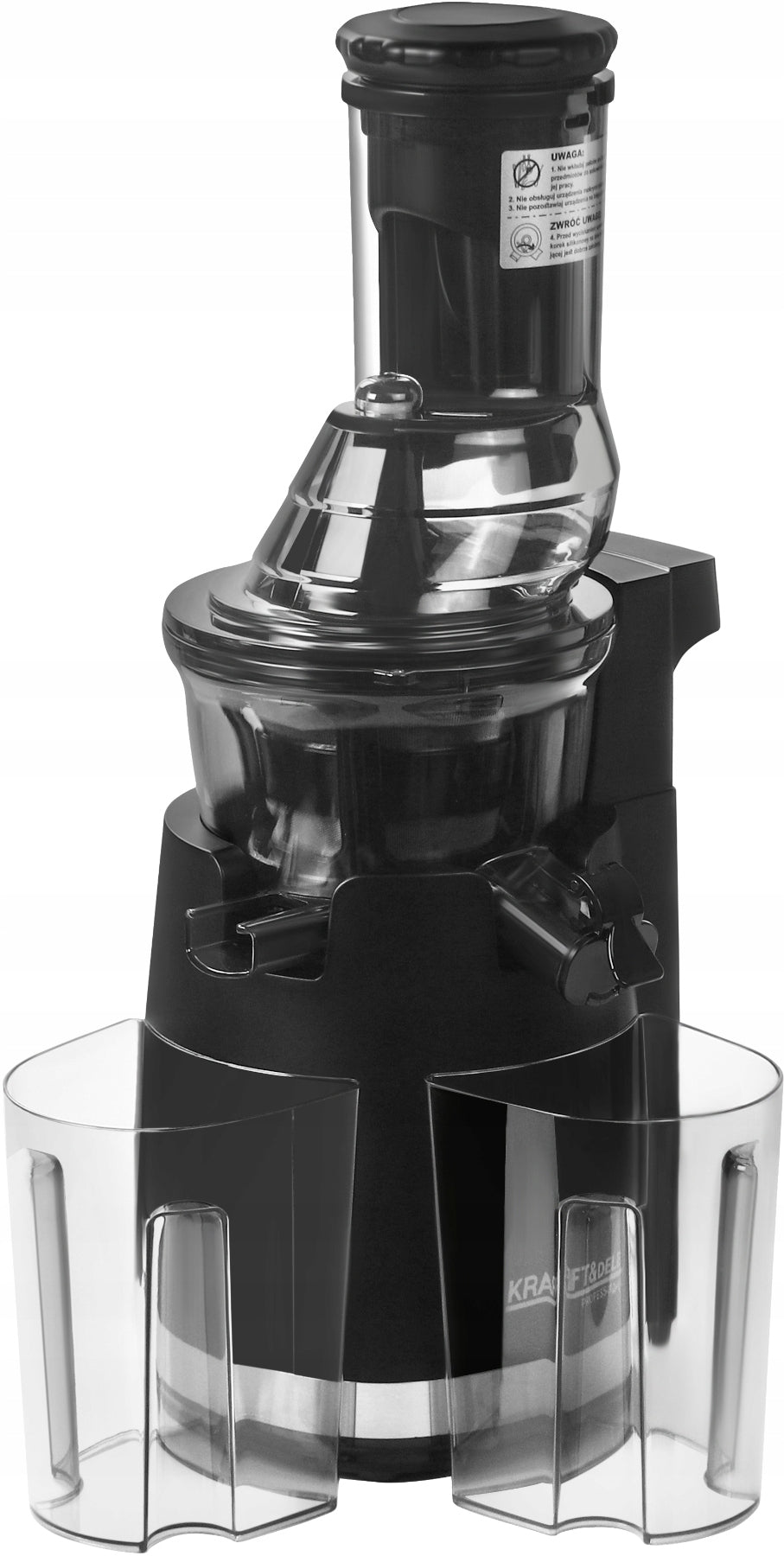 SLOW JUICE JUICER 650W FRUIT AND VEGETABLE JUICER Dominant color black