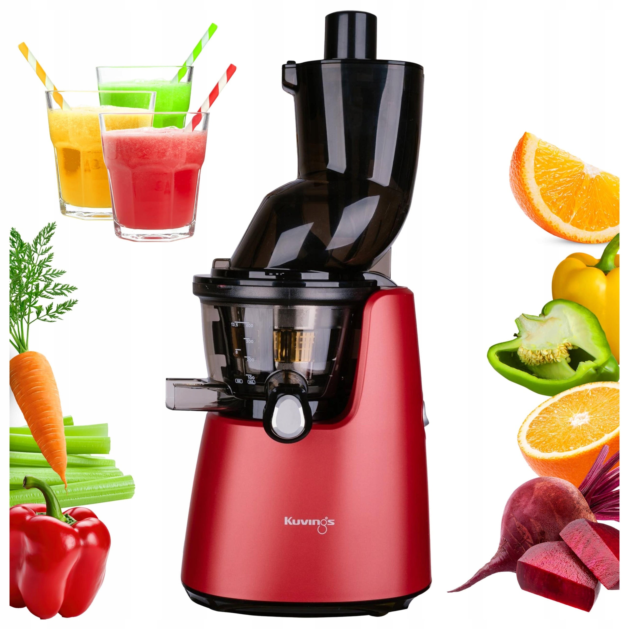 SLOW JUICER FOR FRUIT AND VEGETABLE JUICES KUVINGS D9900 VERTICAL