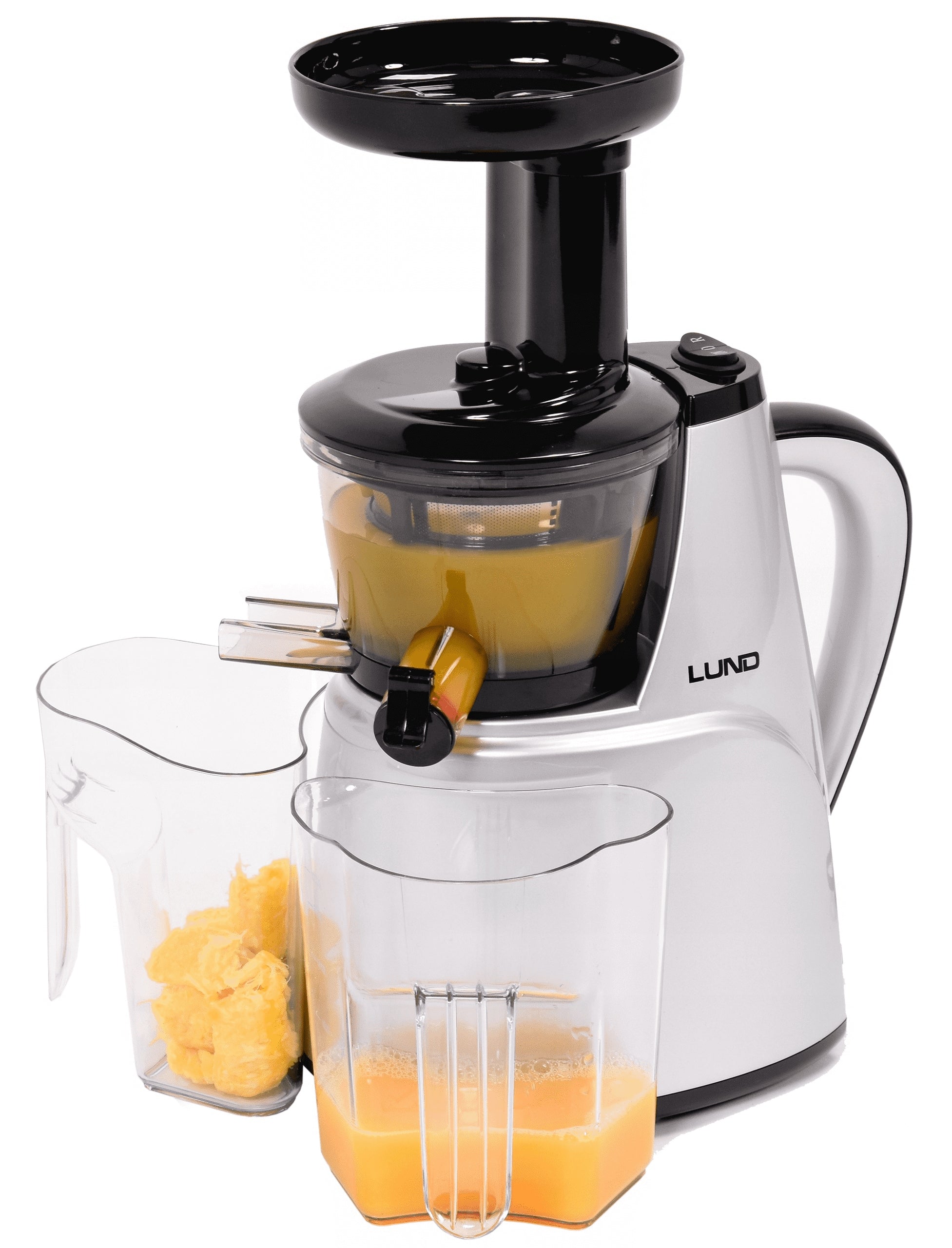 SLOW JUICER Lund 67840 for Juices 150 W BPA FREE Silver Brand Lund