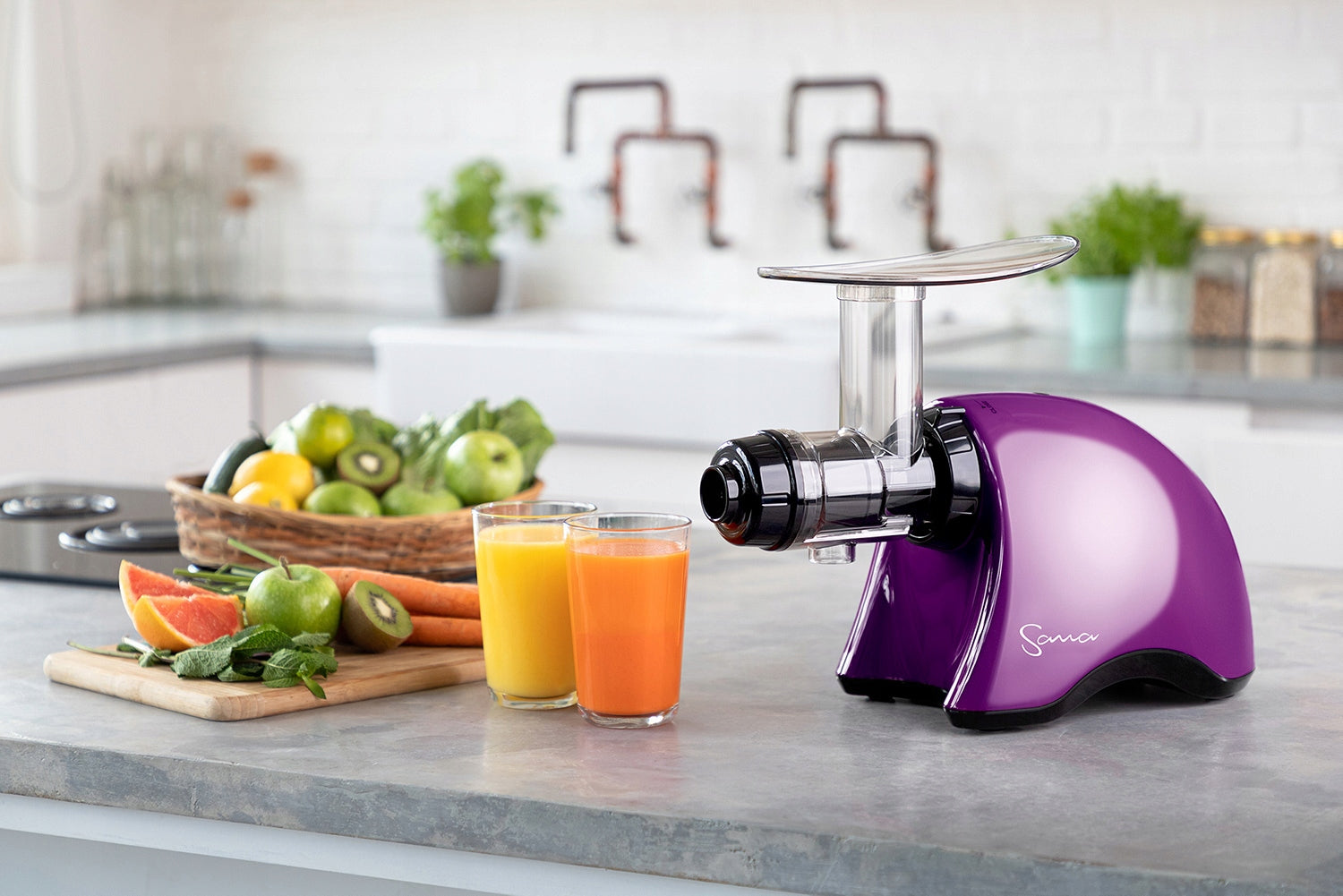 SLOW JUICER SANA 707 PURPLE Brand Sana