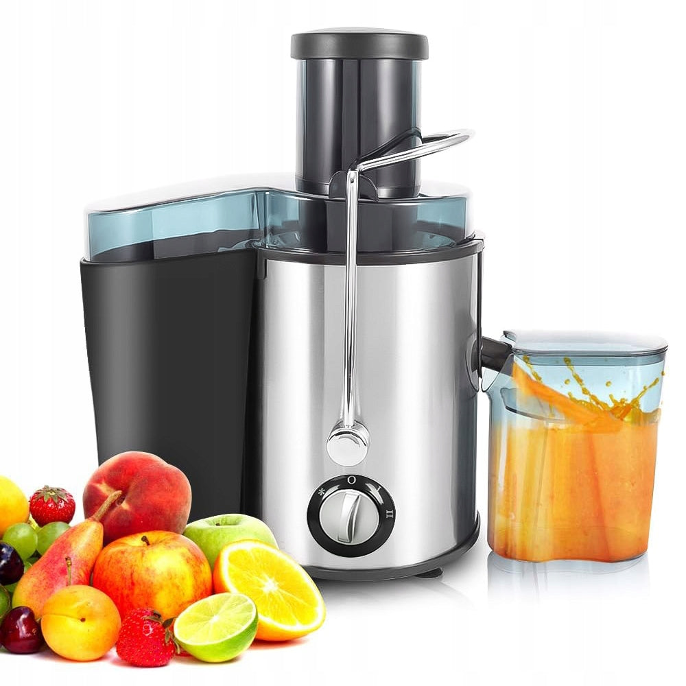 SLOW ROTATING JUICER 1000W HIGH JUICE CAPACITY HOLE 65MM SILVER