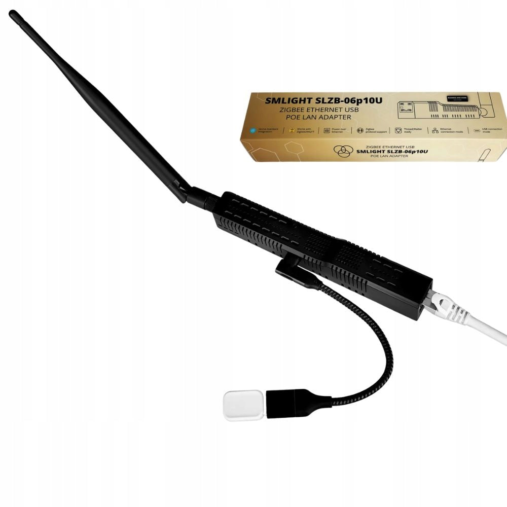 SLZB-06p10U Adapter Zigbee CC2674P10 Ethernet PoE USB LAN WiFi HA Manufacturer code SLZB-06p10U