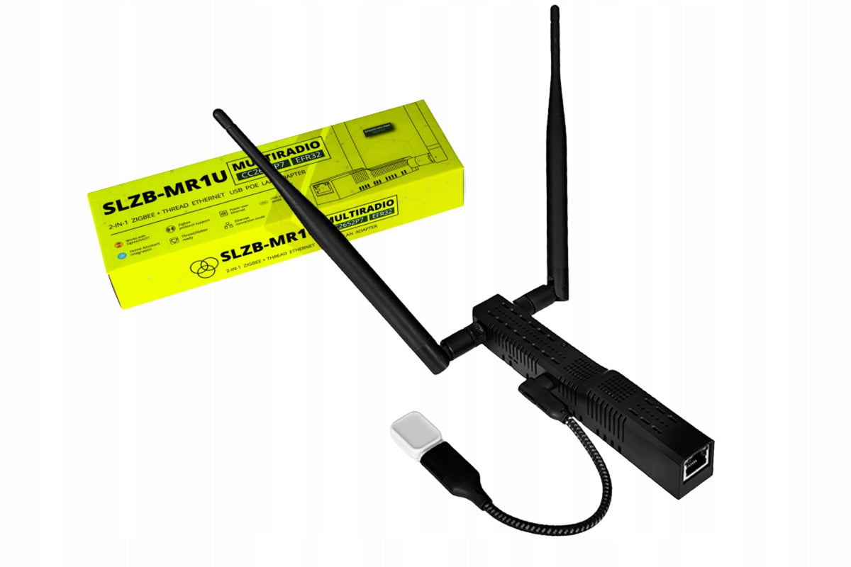 SLZB-MR1U ZigBee Thread CC2652P EFR32MG21 PoE USB WiFi ESP32 LAN Adapter Packaging status original