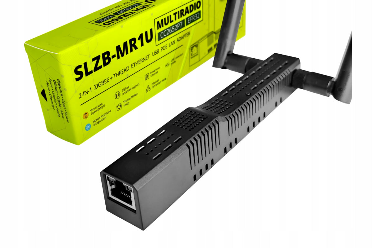 SLZB-MR1U ZigBee Thread CC2652P EFR32MG21 PoE USB WiFi ESP32 LAN Adapter