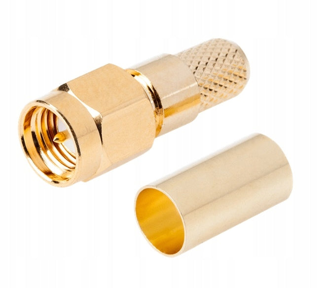 SMA PLUG FOR CABLE H155 CRIMPED MALE PIN