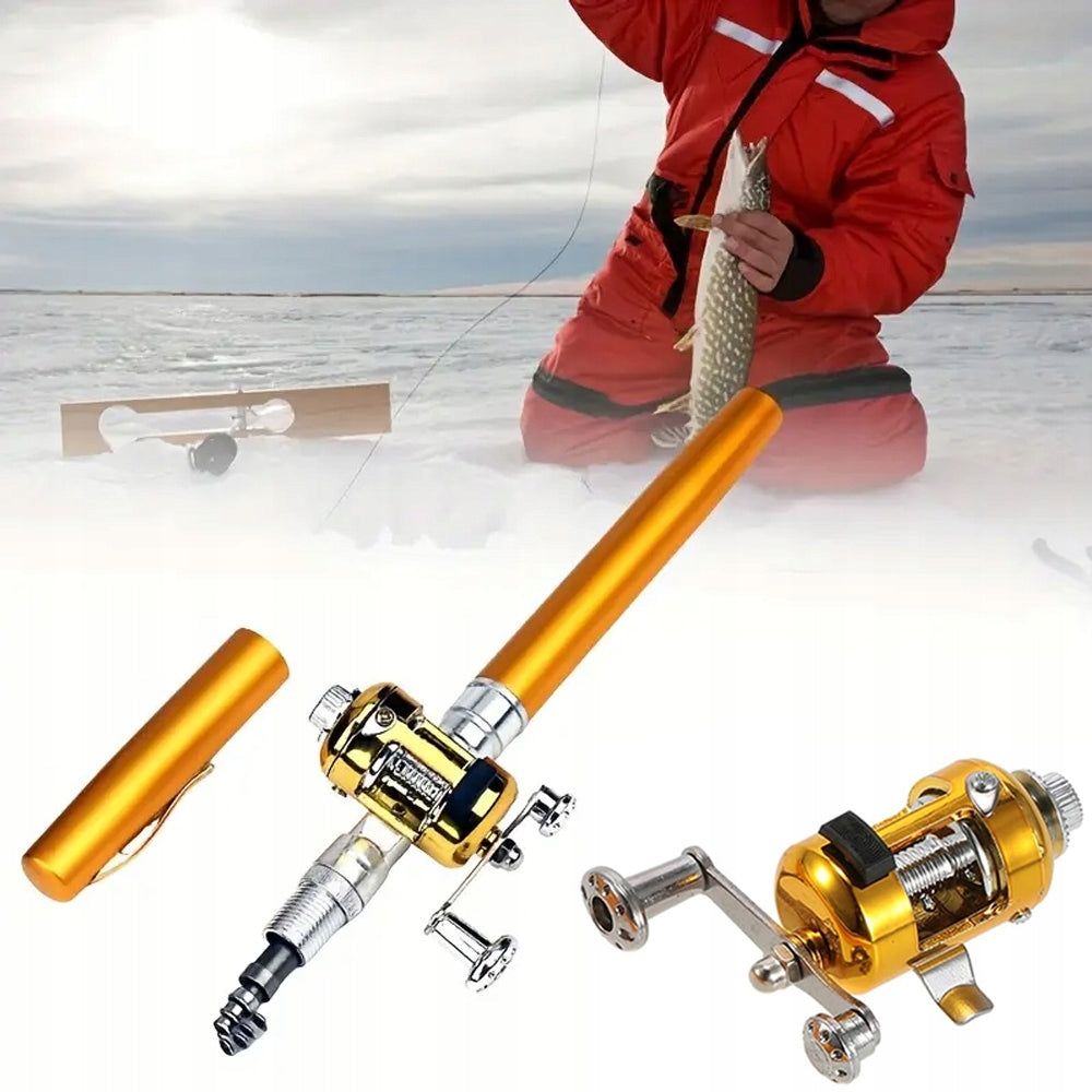 SMALL ANGLER FLOAT FISHING ROD + REEL SET CHILDREN'S portable Packaging status original