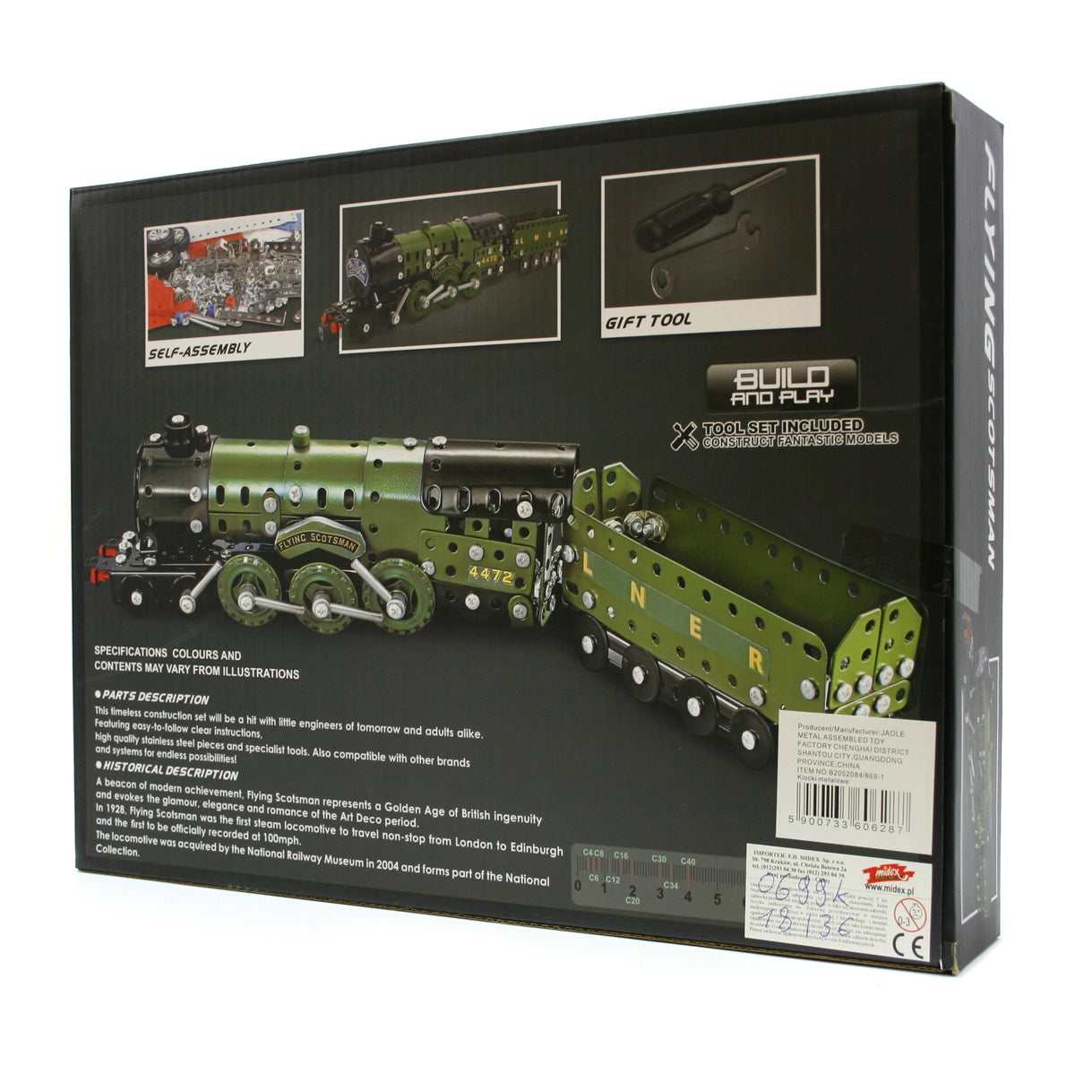 SMALL BUILDER DIY Train FLYING SCOTSMAN 340el Brand Midex