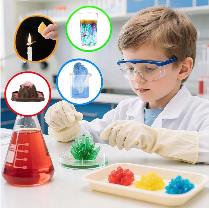 SMALL CHEMIST 52 SCIENTIFIC EXPERIMENTS EDUCATIONAL SET VOLCANO FOR CHILDREN Packaging status original