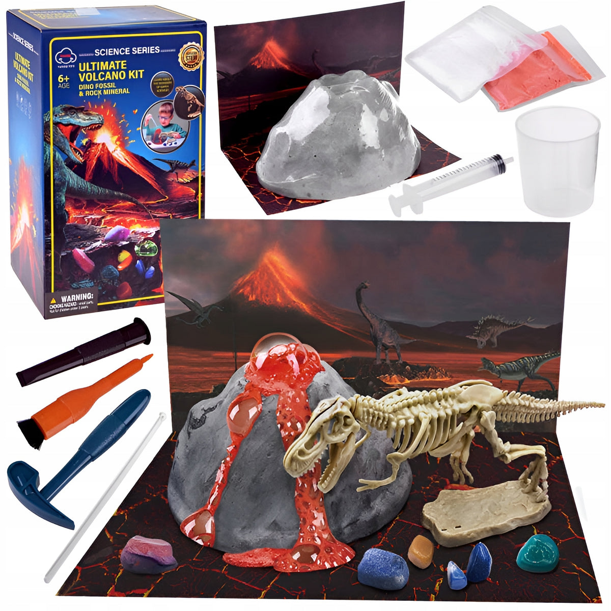 SMALL CHEMIST EDUCATIONAL KIT FOR SCIENTIFIC EXPERIMENTS VOLCANO EXCAVATION Manufacturer code Chemik